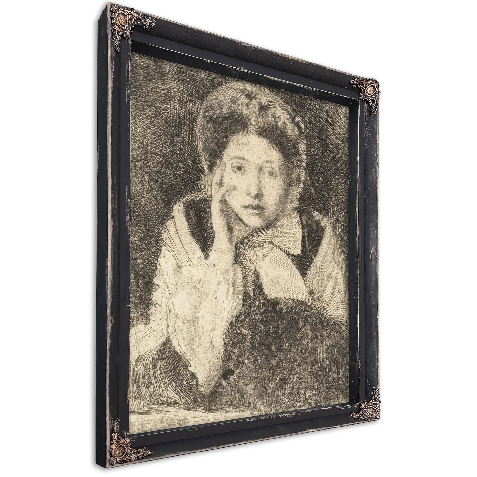 Marguerite De Gas, The Artist's Sister (Marguerite De Gas, Soeur De L'artiste) By Edgar Degas Fine Art Print