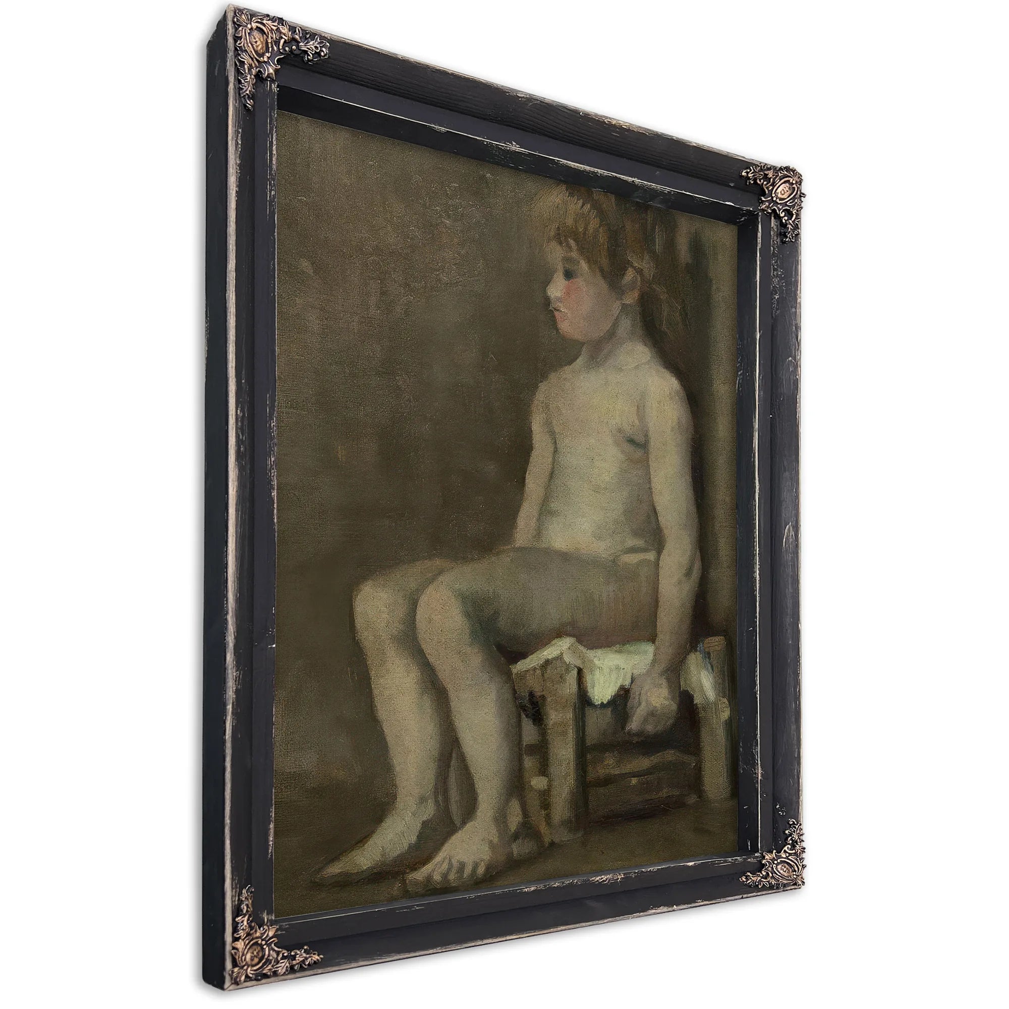 Nude Girl Seated By Vincent Van Gogh Fine Art Print