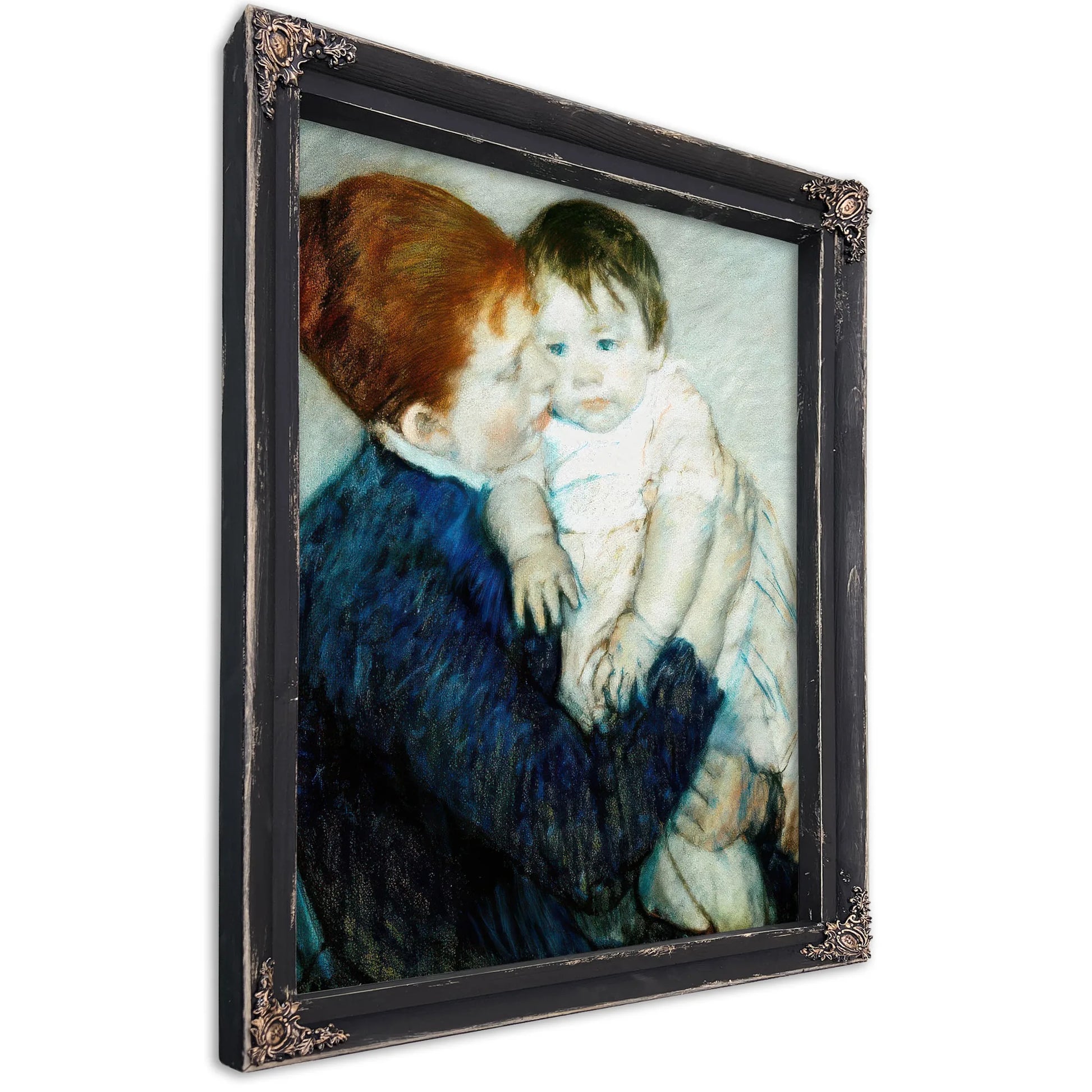 Agatha And Her Child By Mary Cassatt Fine Art Print