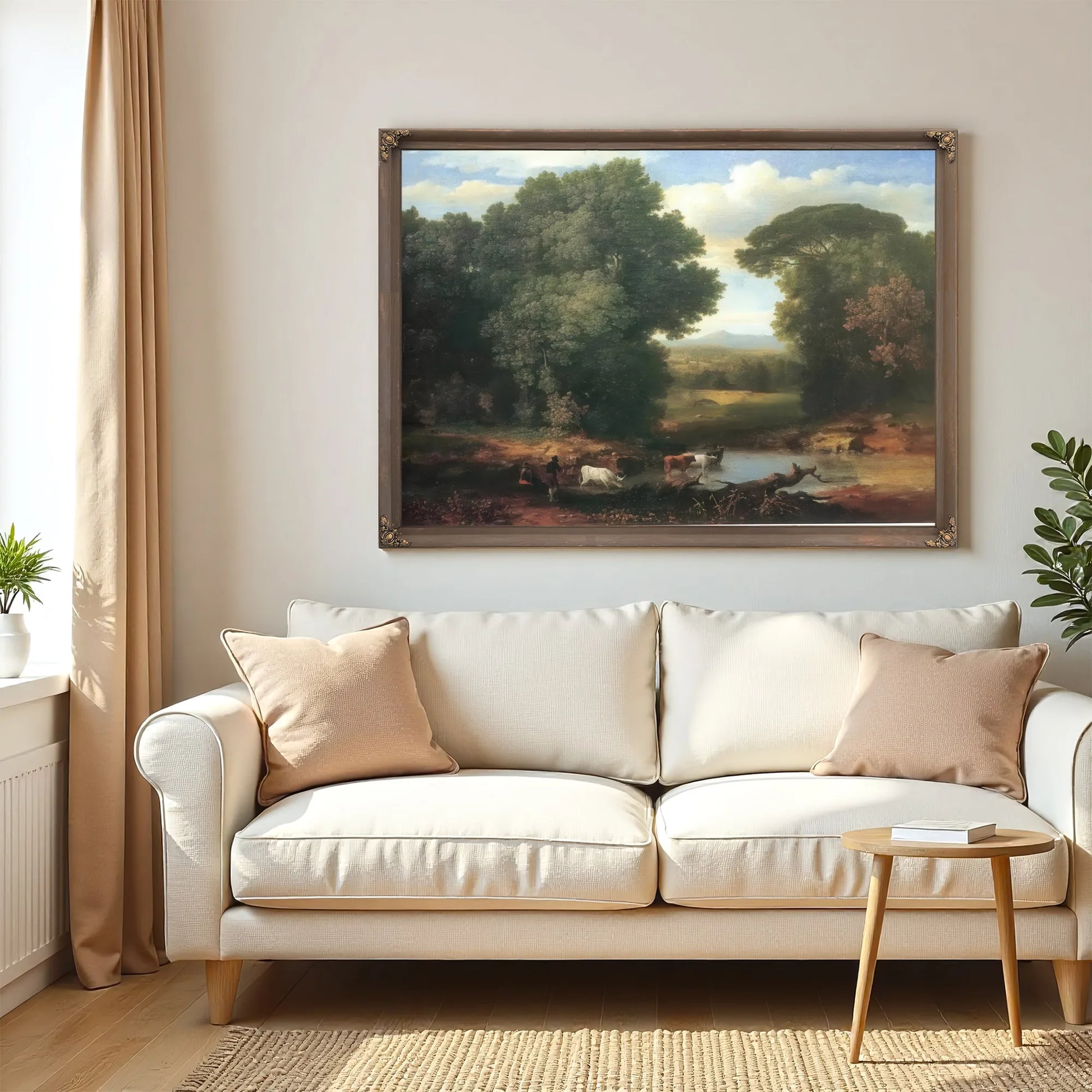 A Bit Of The Roman Aqueduct By George Inness Fine Art Print