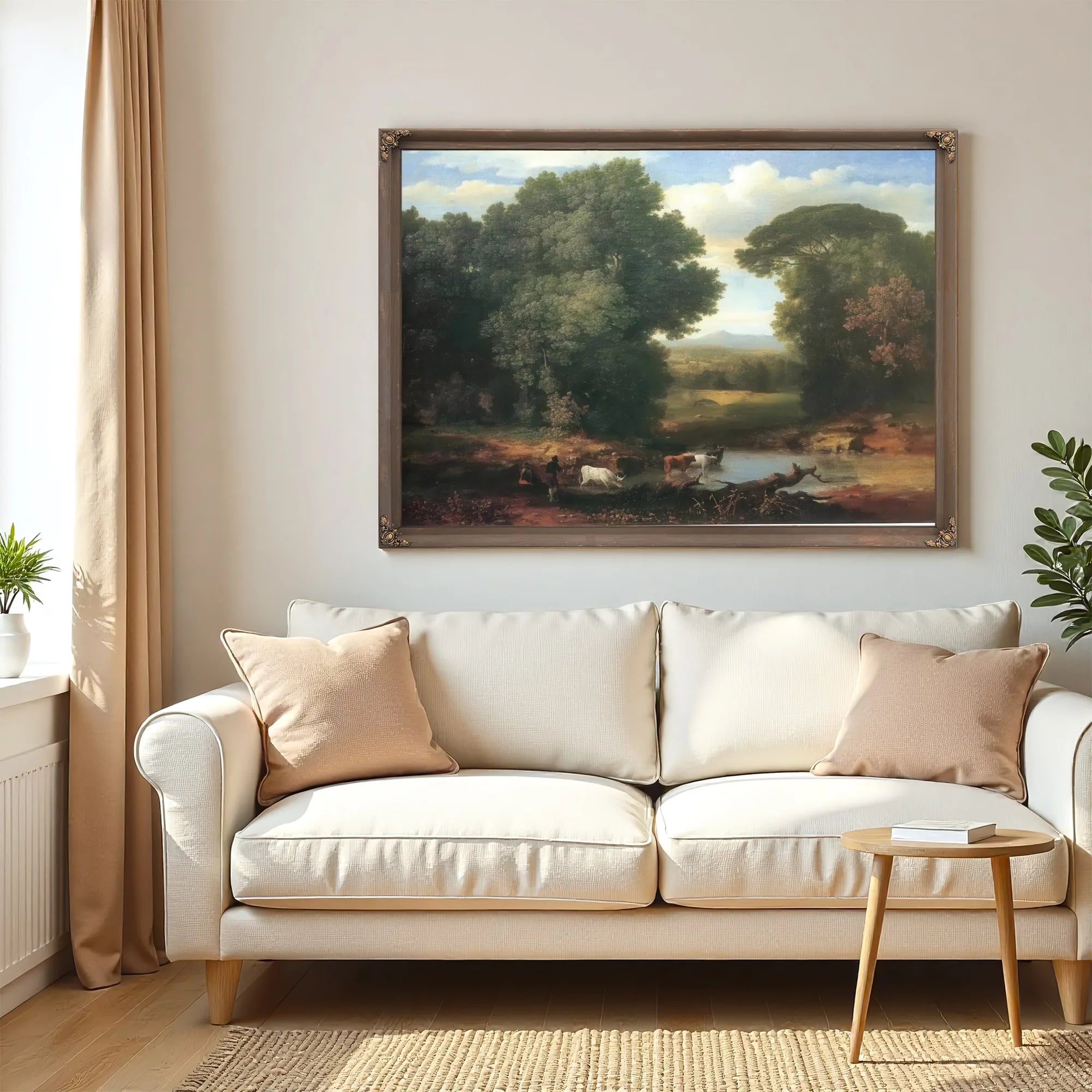 A Bit Of The Roman Aqueduct By George Inness Fine Art Print