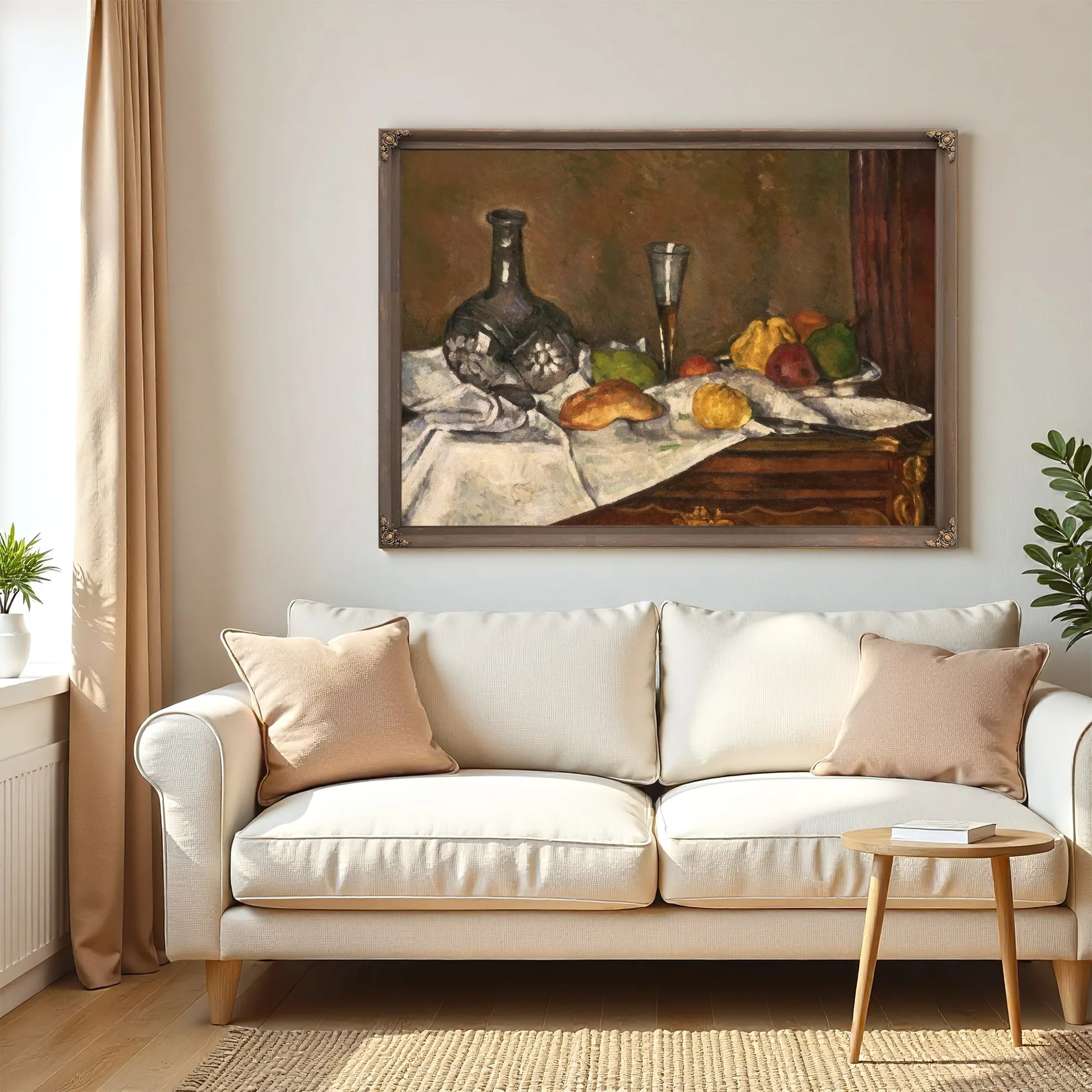 Still Life With A Dessert By Paul Cezanne Fine Art Print