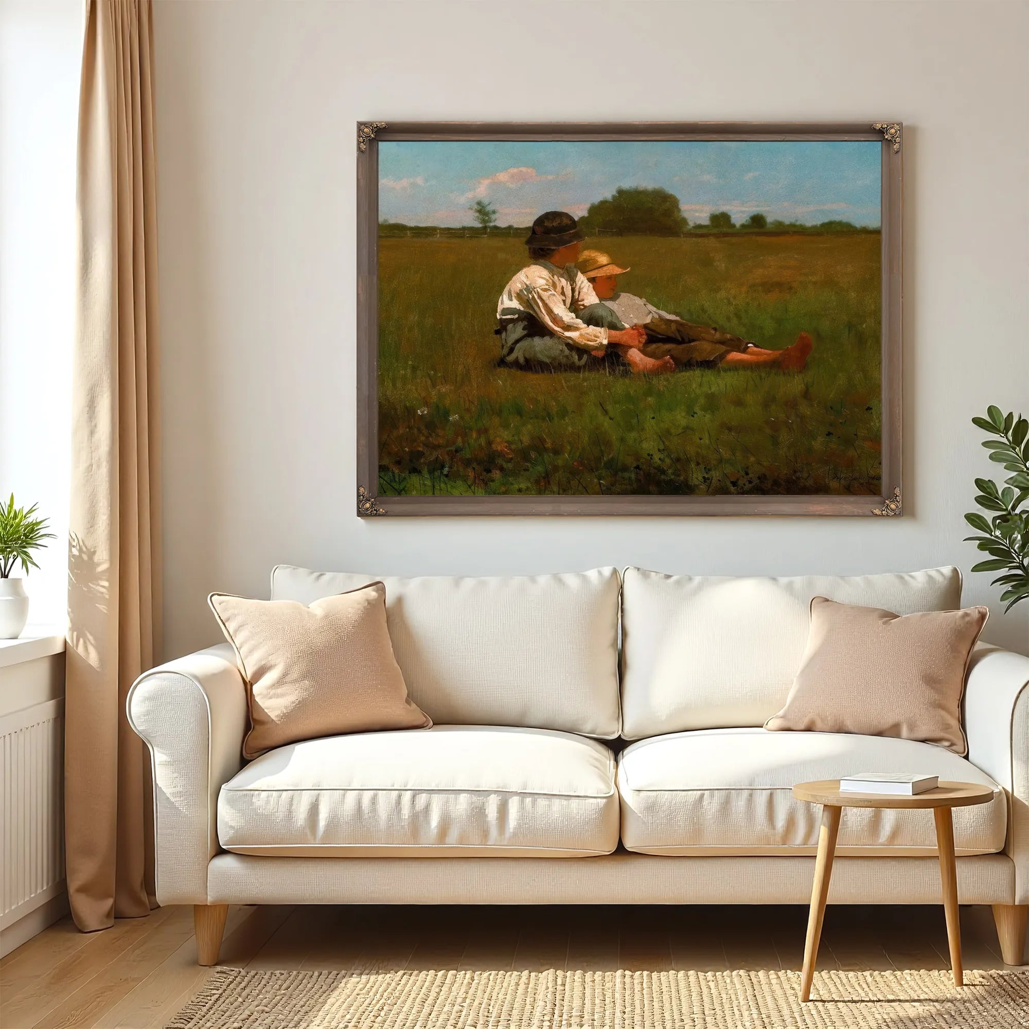 Boys In A Pasture By Winslow Homer Fine Art Print