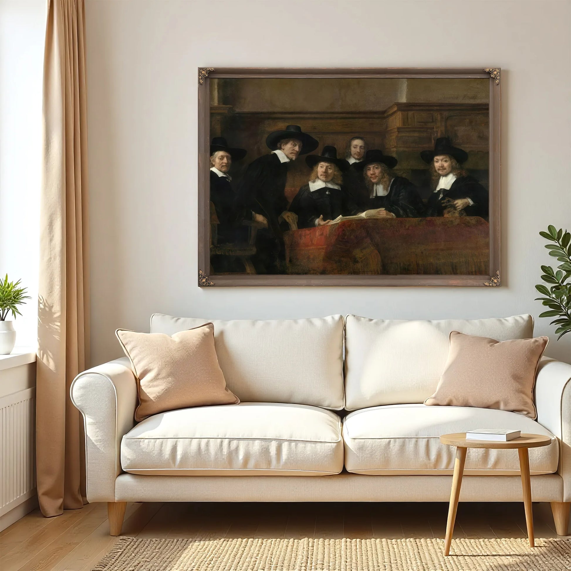 The Syndics The Sampling Officials (Wardens) Of The Amsterdam Drapers By Rembrandt Fine Art Print