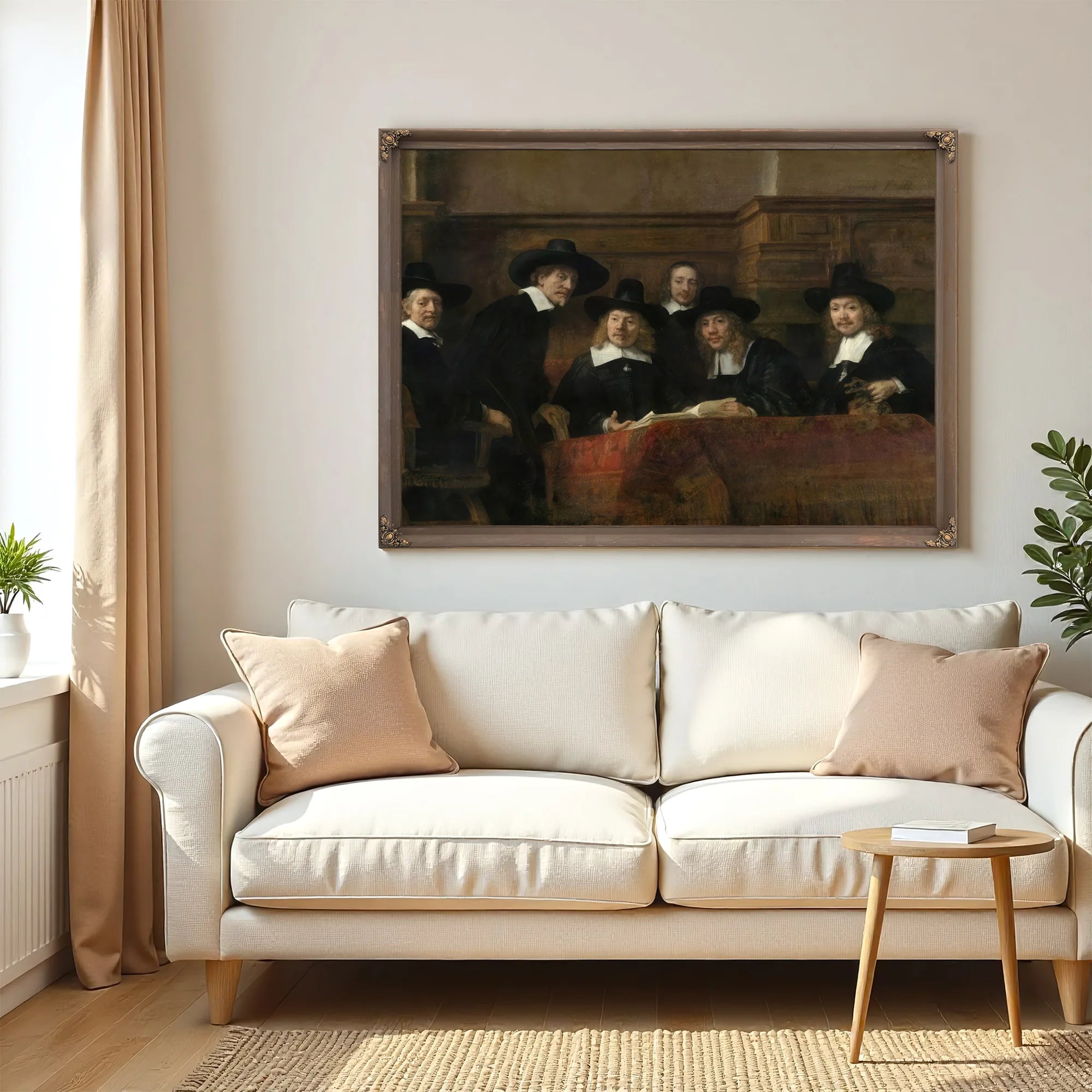 The Syndics The Sampling Officials (Wardens) Of The Amsterdam Drapers By Rembrandt Fine Art Print