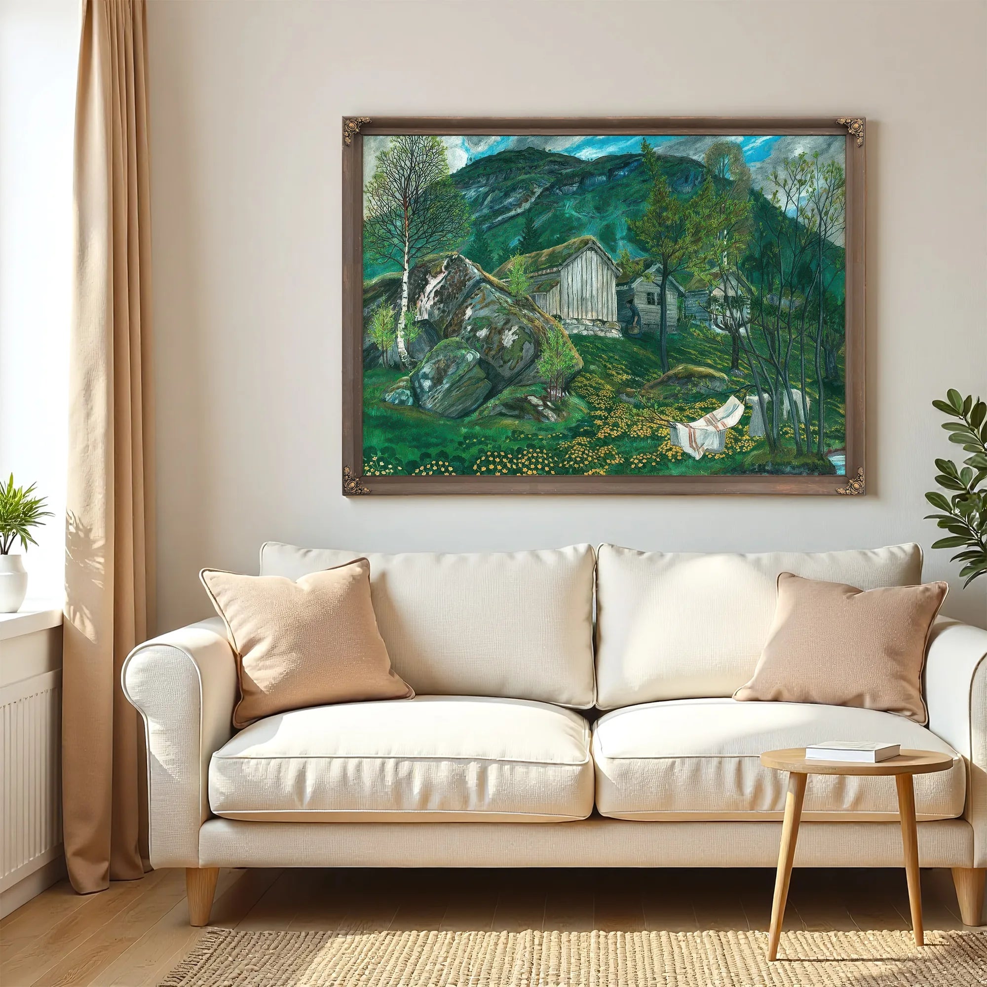 Old Cotter's Farm By Nicolai Astrup Fine Art Print