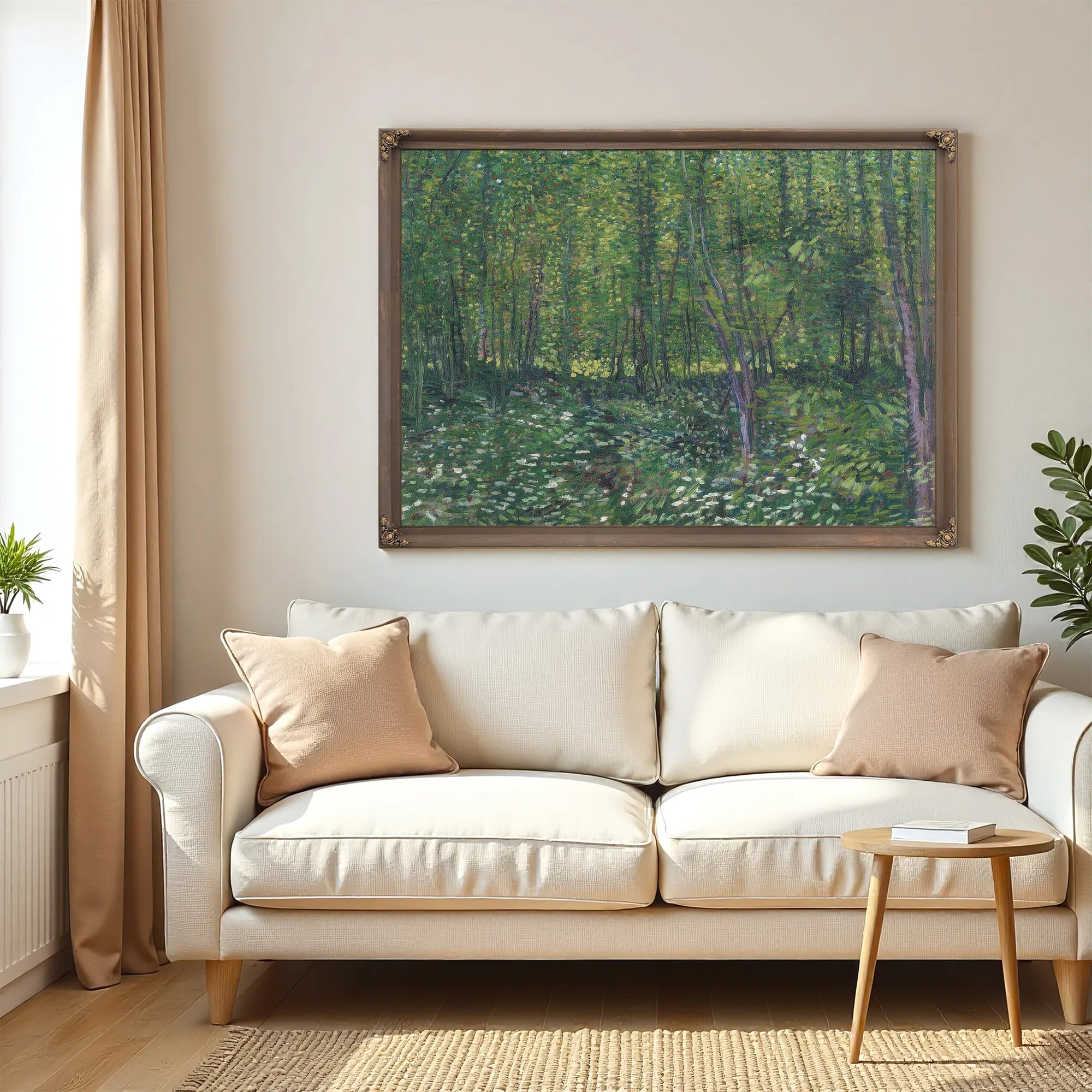 Trees And Undergrowth By Vincent Van Gogh Fine Art Print