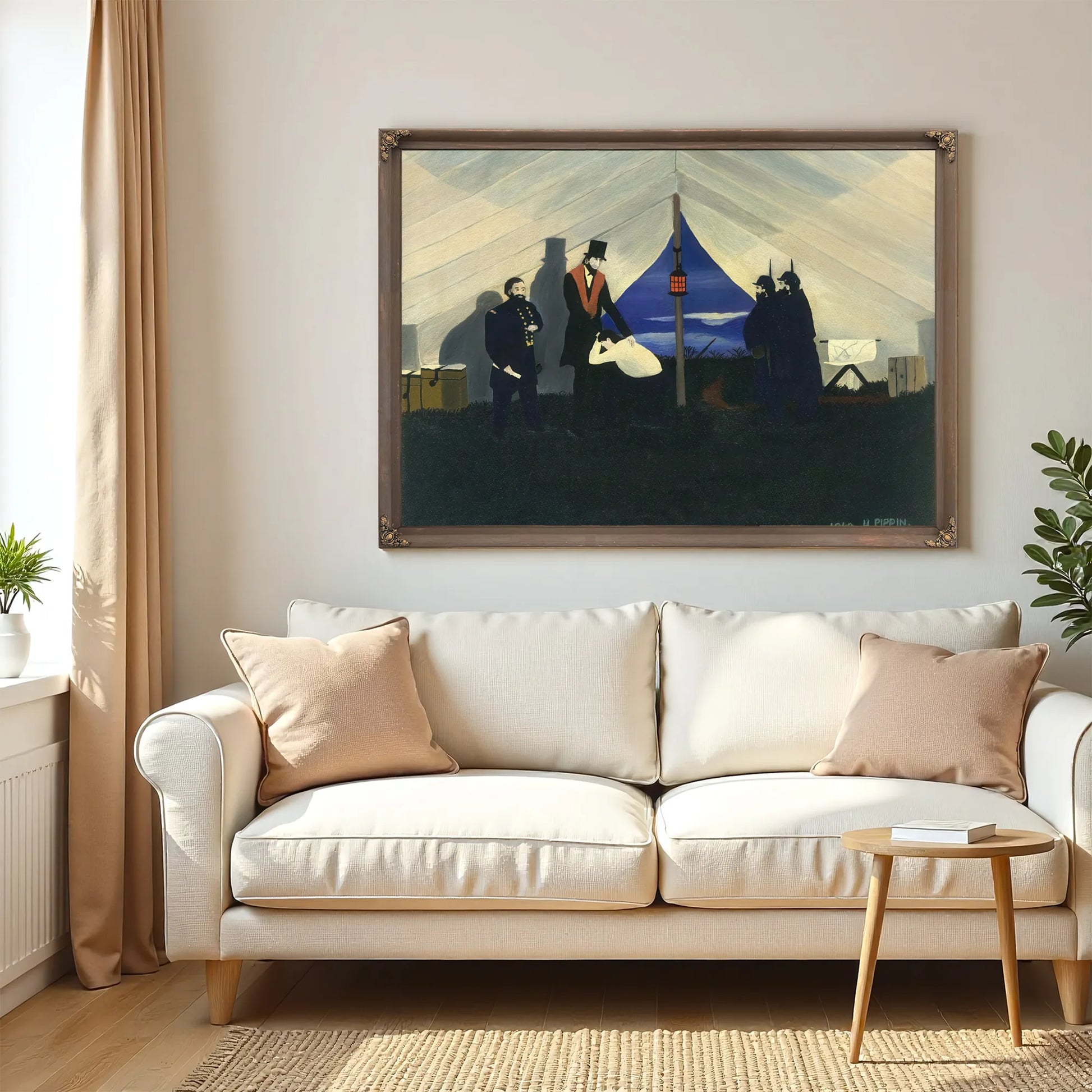 Abe Lincoln The Great Emancipator By Horace Pippin Fine Art Print