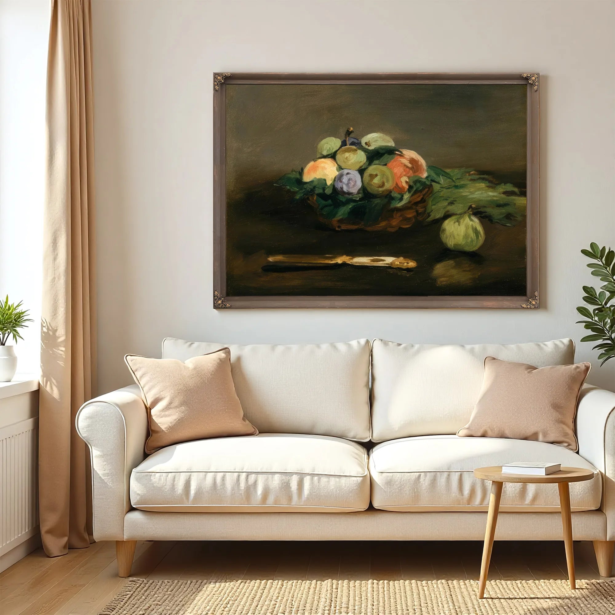 Basket Of Fruit By Edouard Manet Fine Art Print