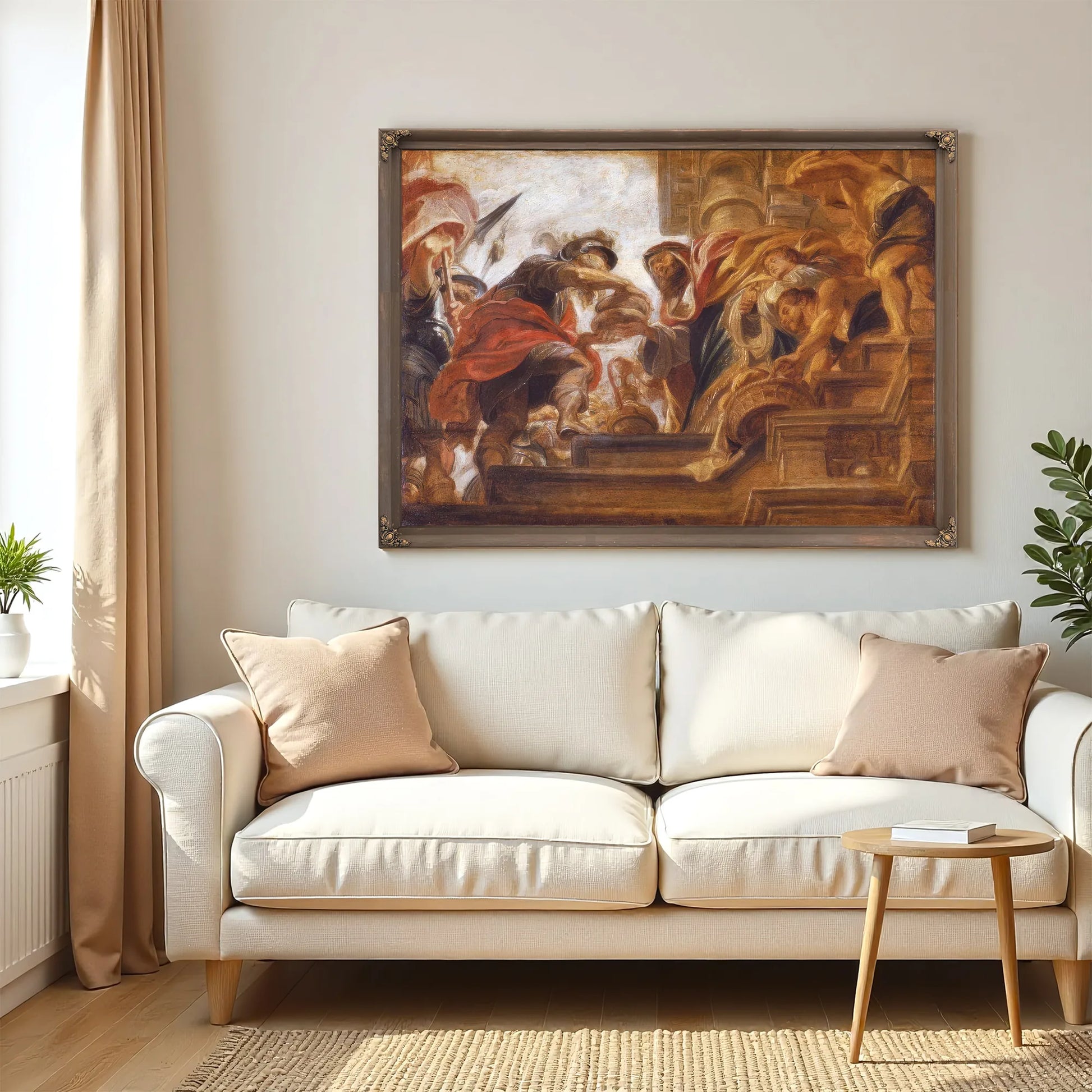 Abraham And Melchizedek By Peter Paul Rubens Fine Art Print