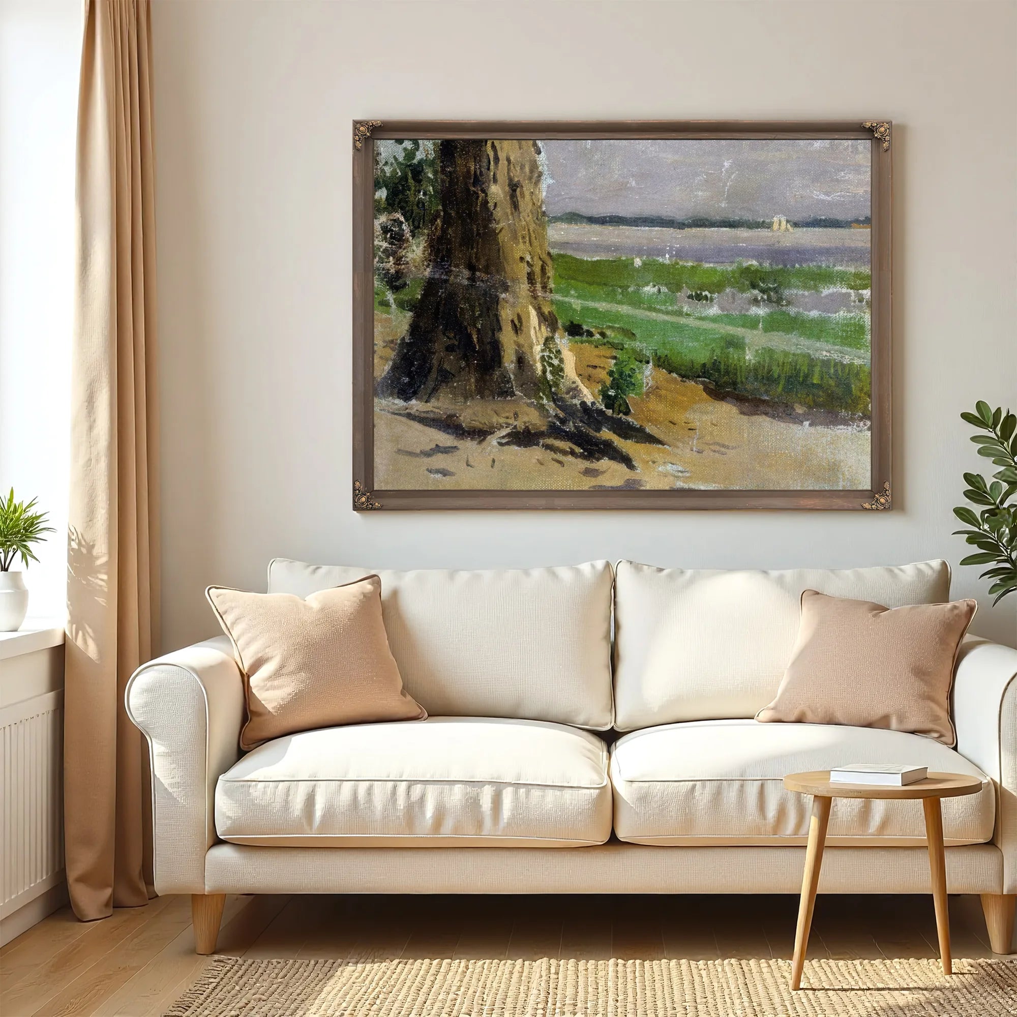 Landscape Sketch By Thomas Eakins Fine Art Print