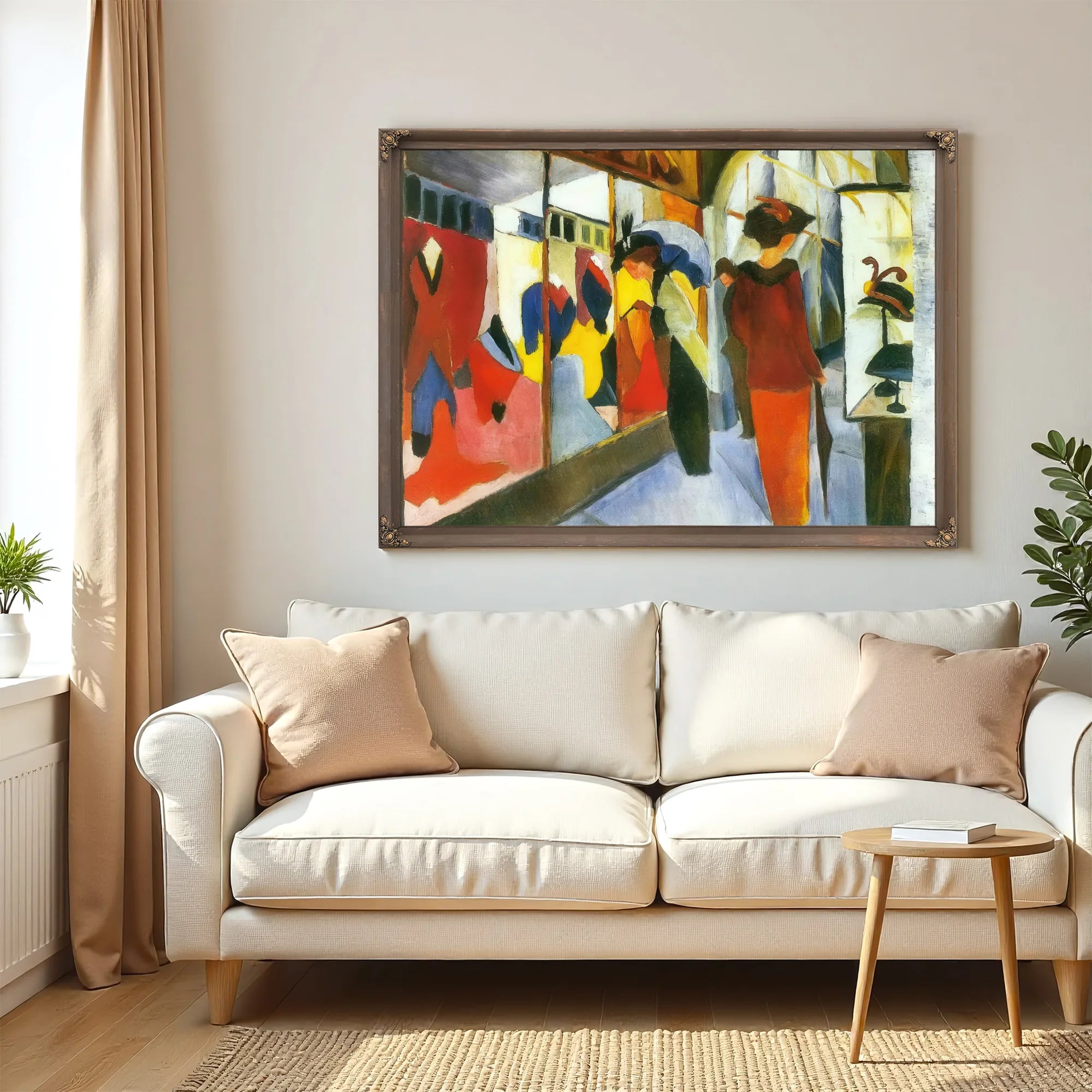 Fashion Shop By August Macke Fine Art Print
