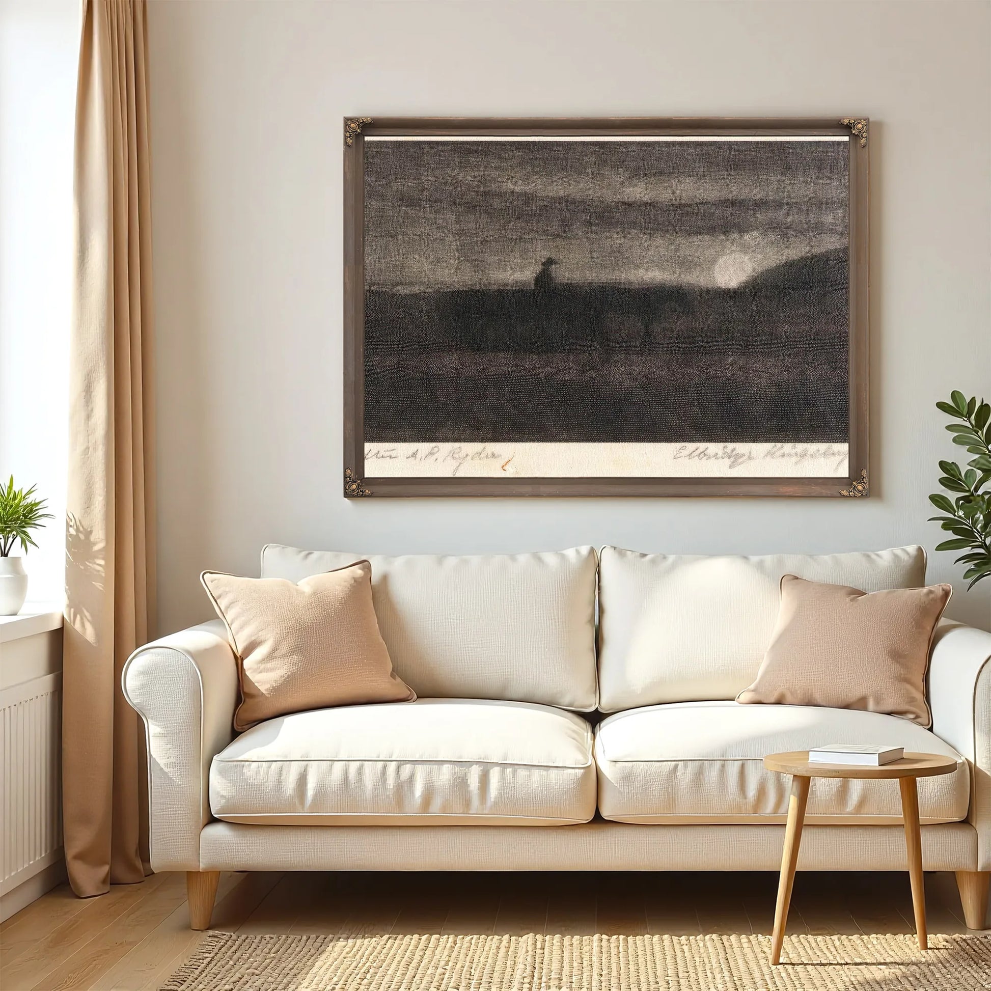 Plodding Homeward By Albert Pinkhamryder Fine Art Print