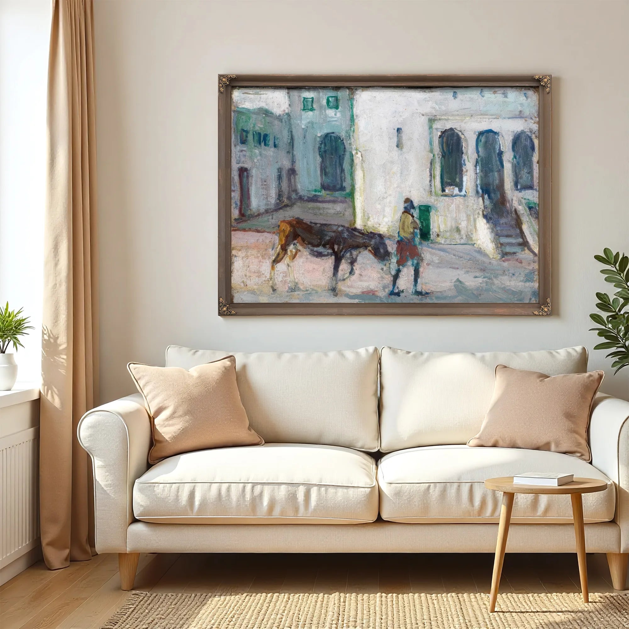 Street Scene, Tangier (Man Leading Calf) By Henry Ossawa Tanner Fine Art Print