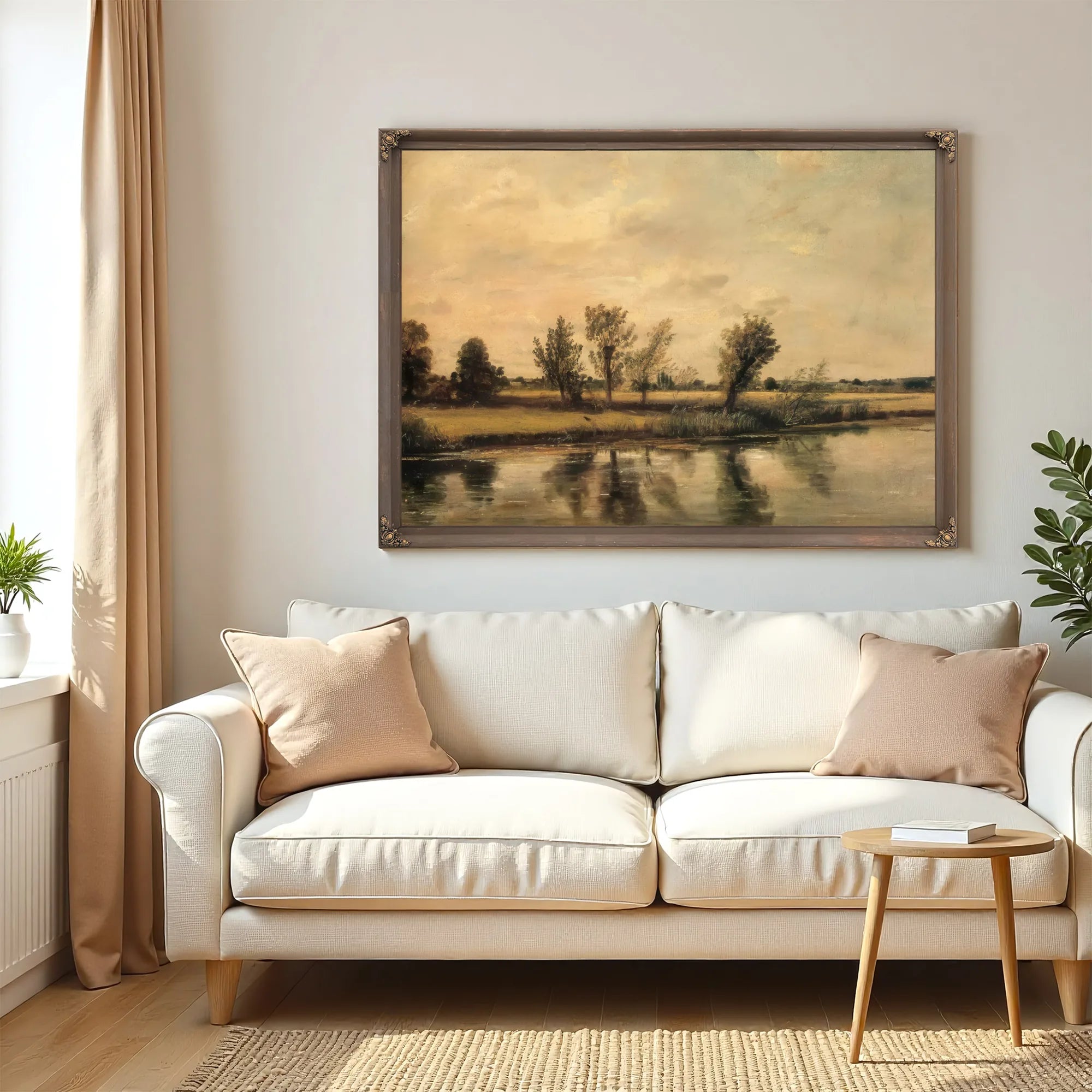Landscape A Study ( Water Meadows Near Salisbury) By John Constable Fine Art Print