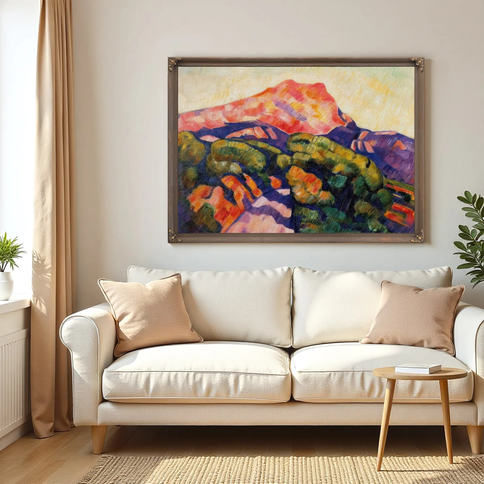 Mont Sainted Victoire Aix En Provence By Marsden Hartley Fine Art Print
