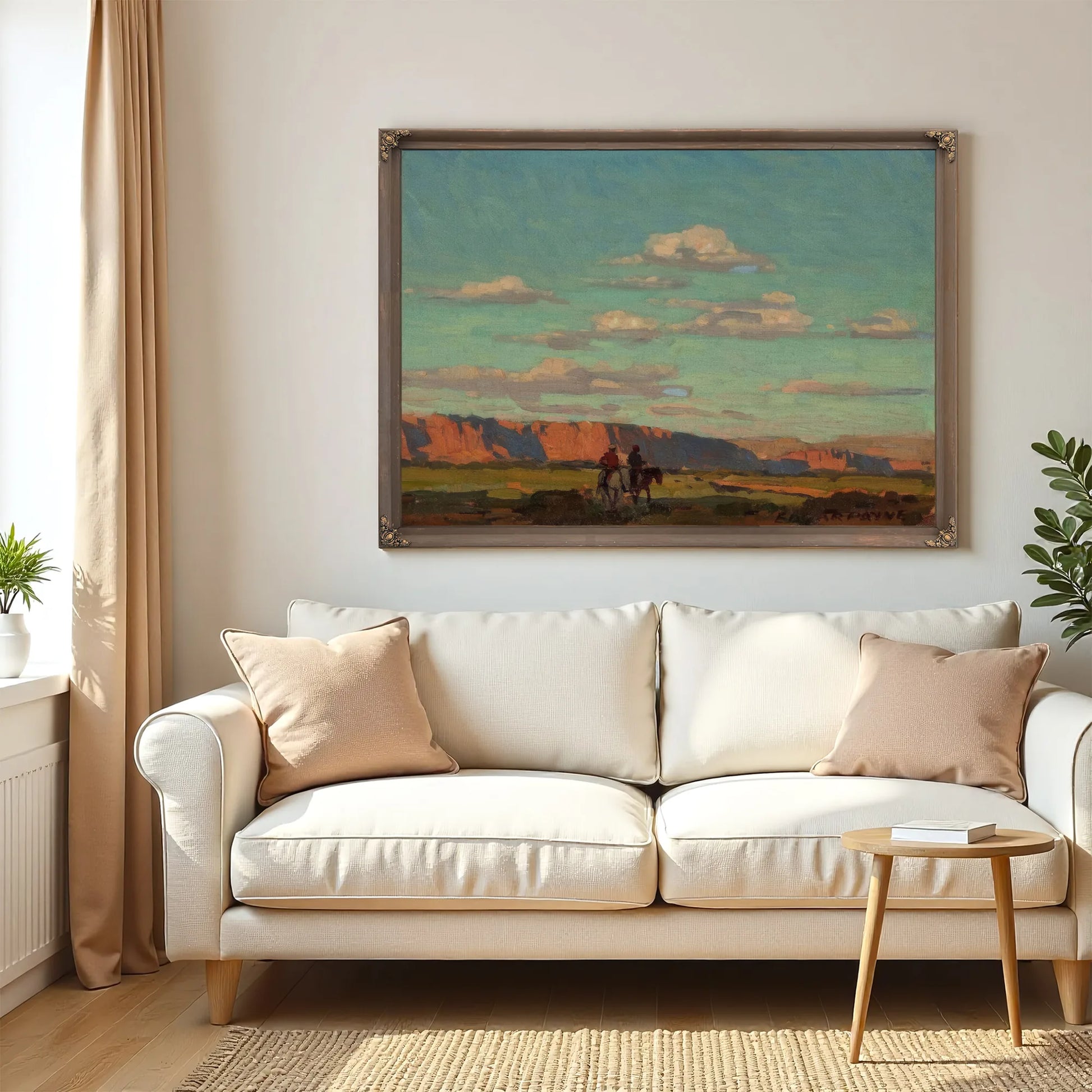 Riders Under Scattered Clouds By Edgar Payne Fine Art Print