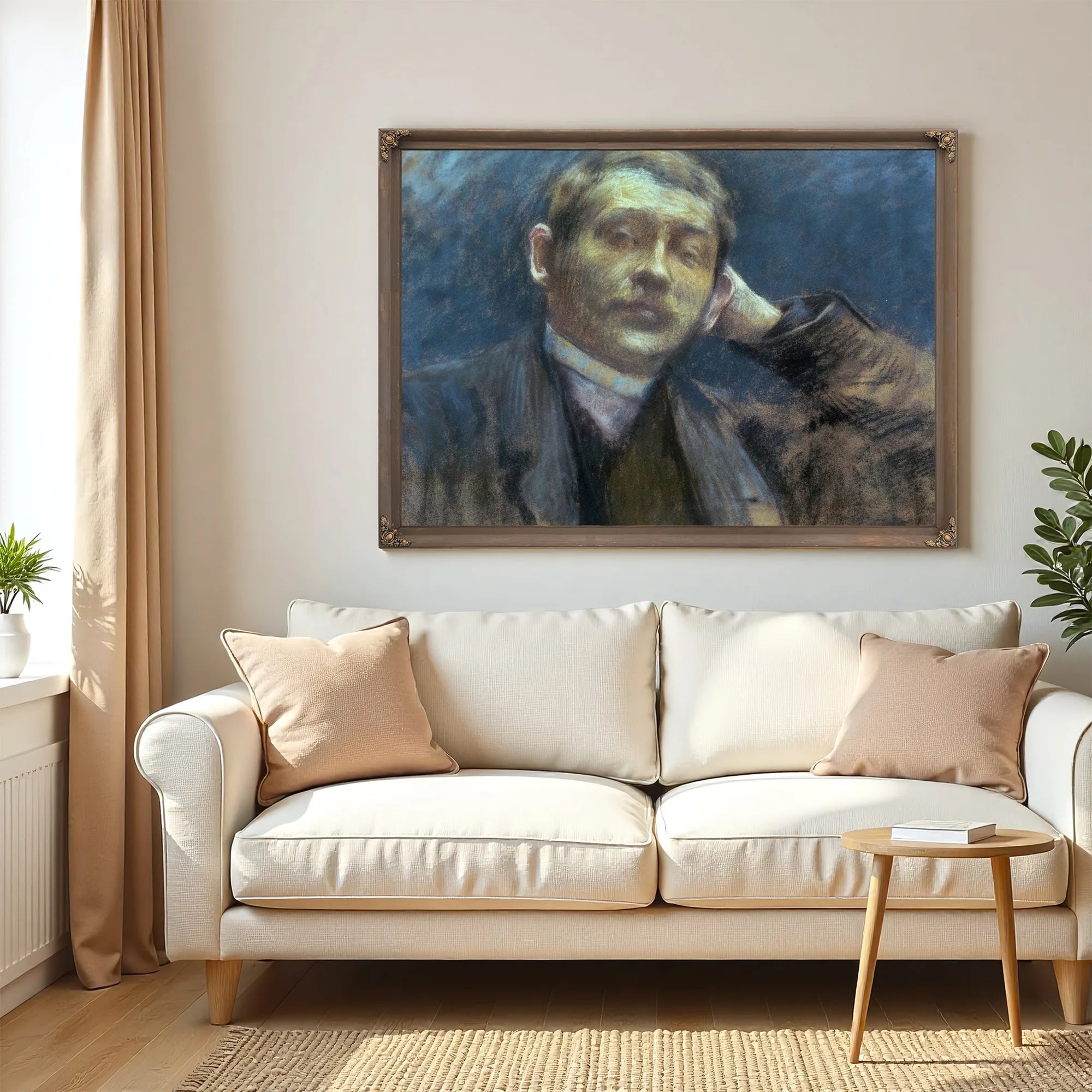 Portrait Of Otto Bacher By Gari Melchers Fine Art Print