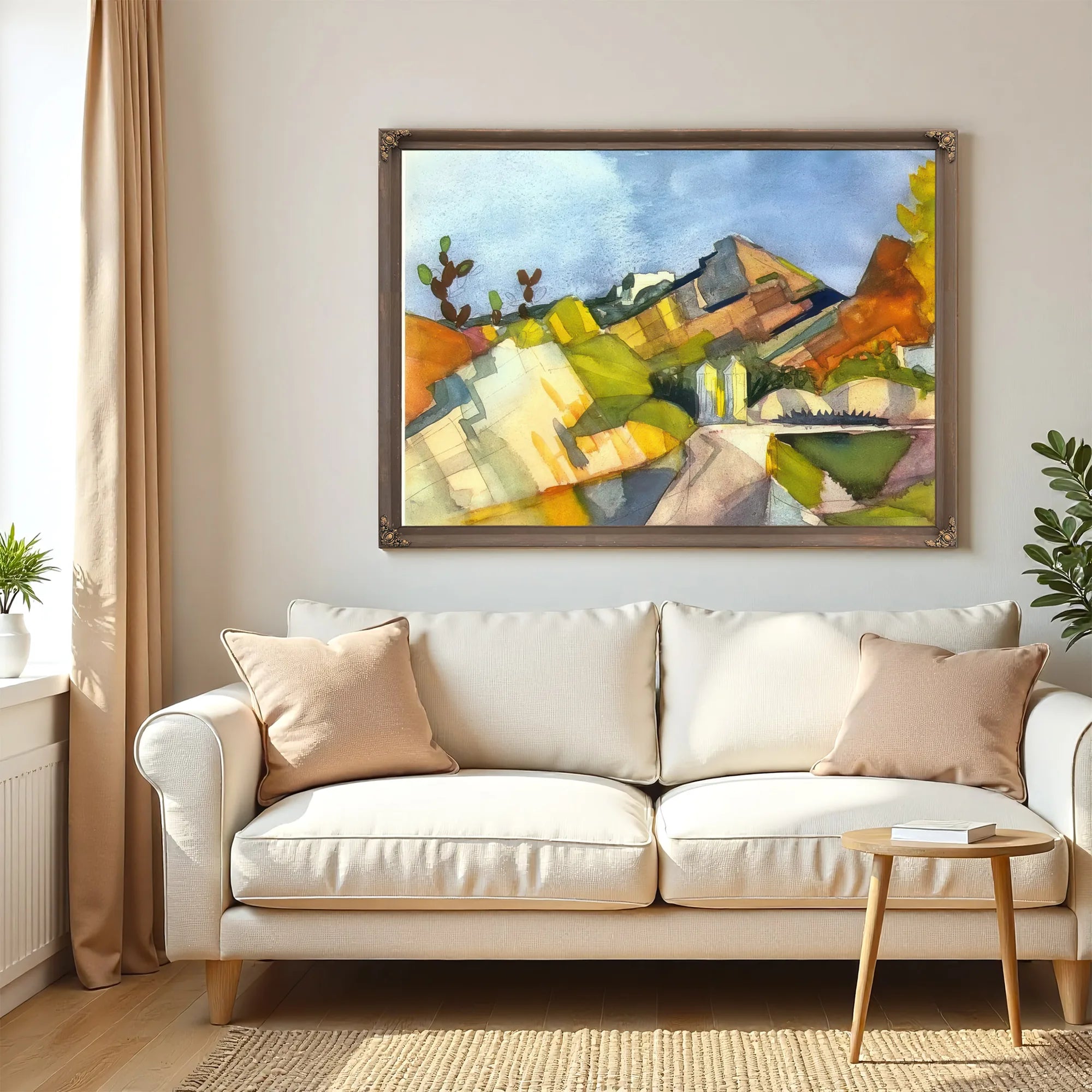 Rocky Landscape By August Macke Fine Art Print