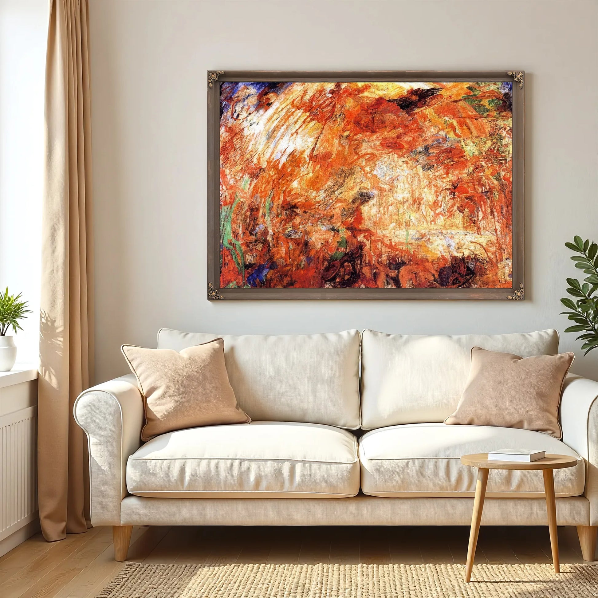 The Expulsion Of The Fallen Angel By James Ensor Fine Art Print
