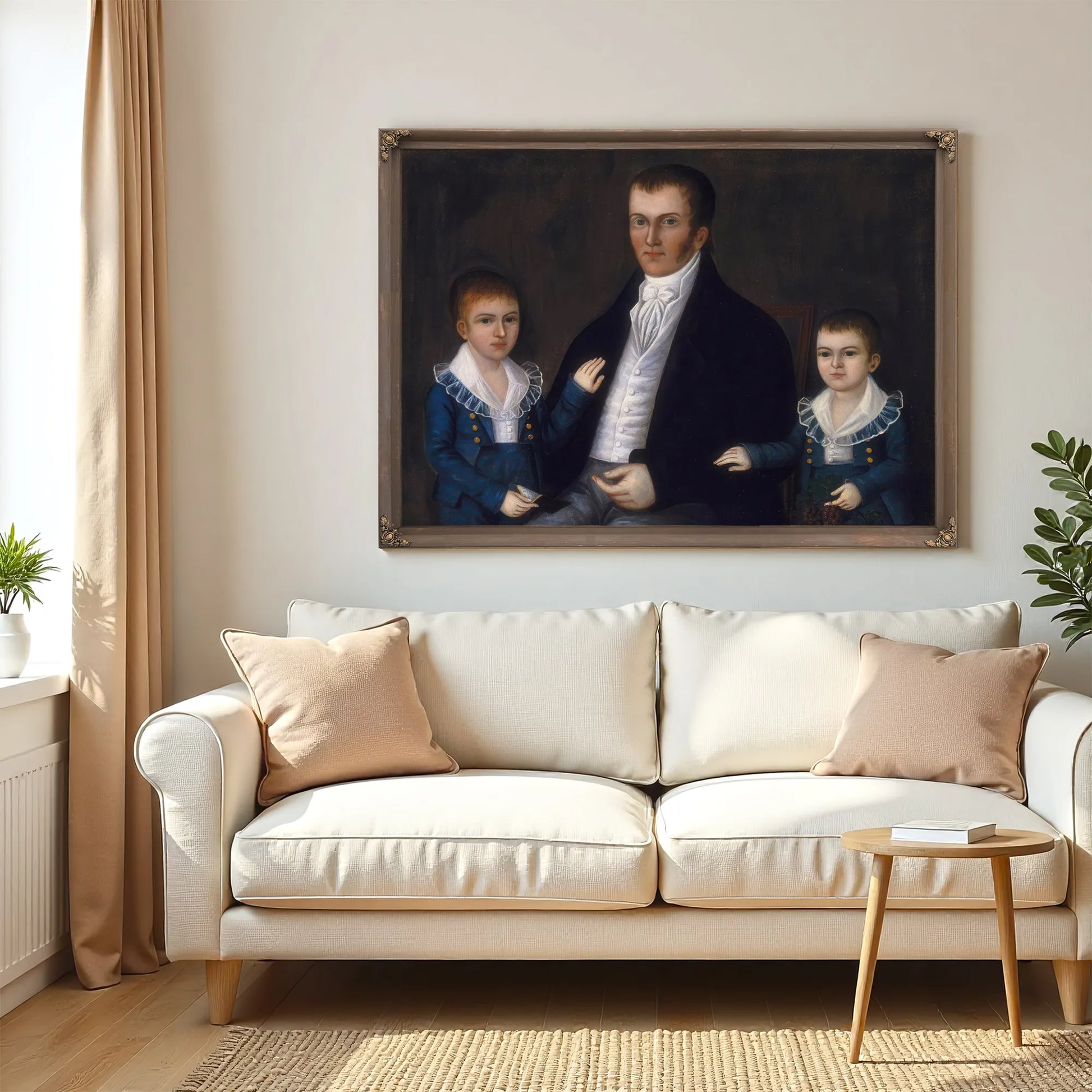 John Jacob Anderson And Sons John And Edward 1815 By Joshua Johnson Fine Art Print