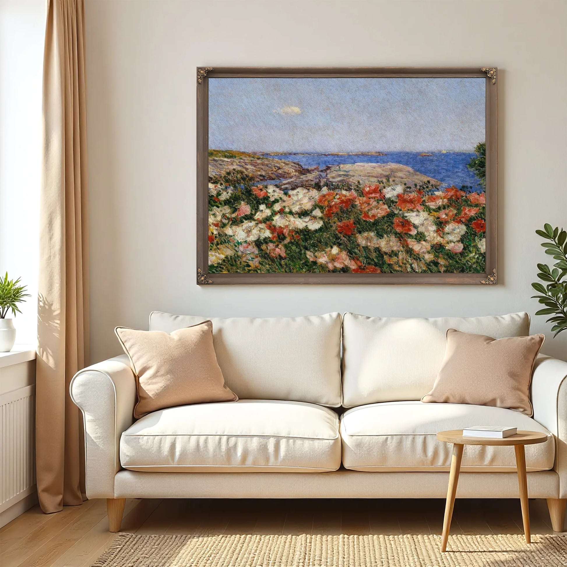 Poppies On The Isle Of Shoals By Childe Hassam Fine Art Print