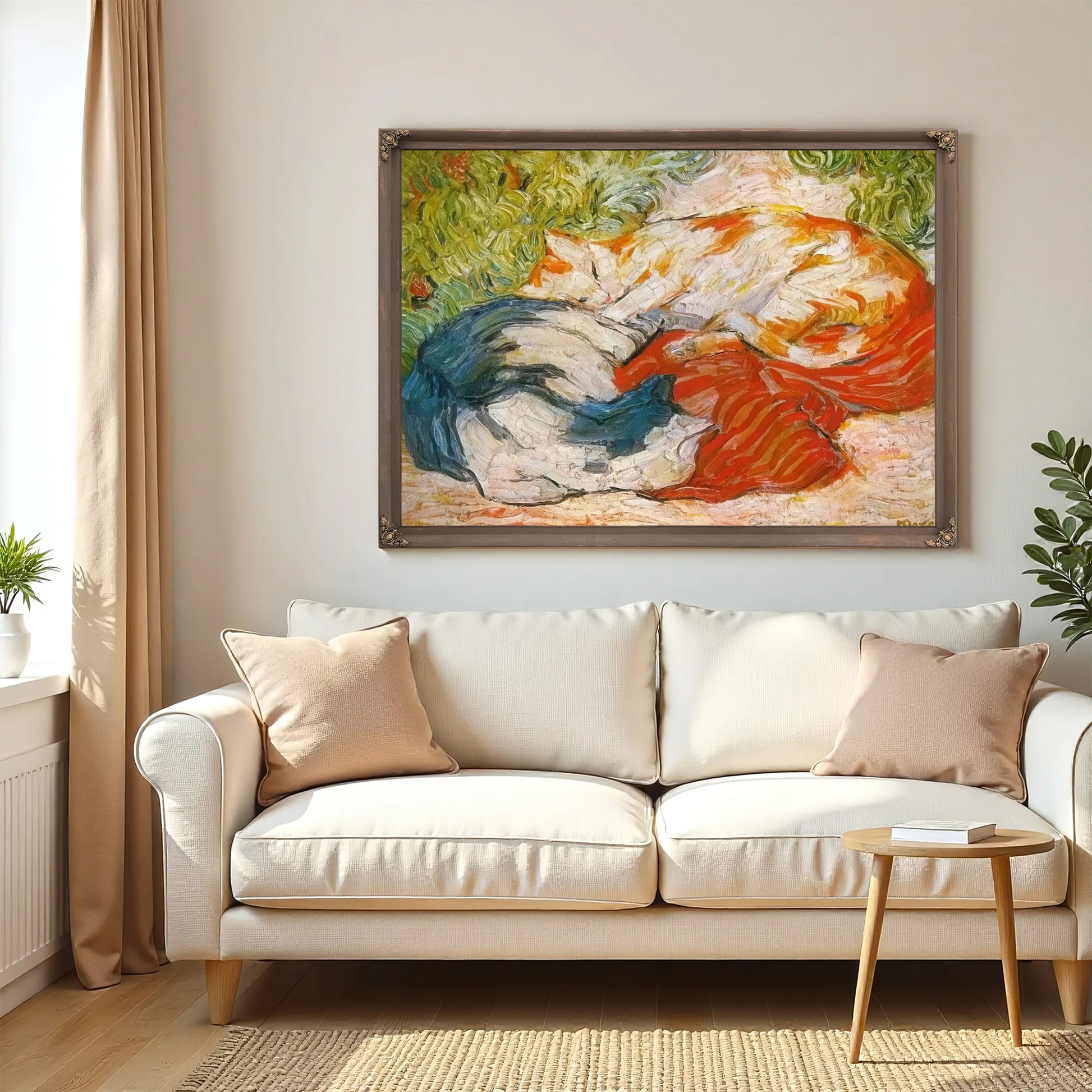 Cats By Franz Marc Fine Art Print