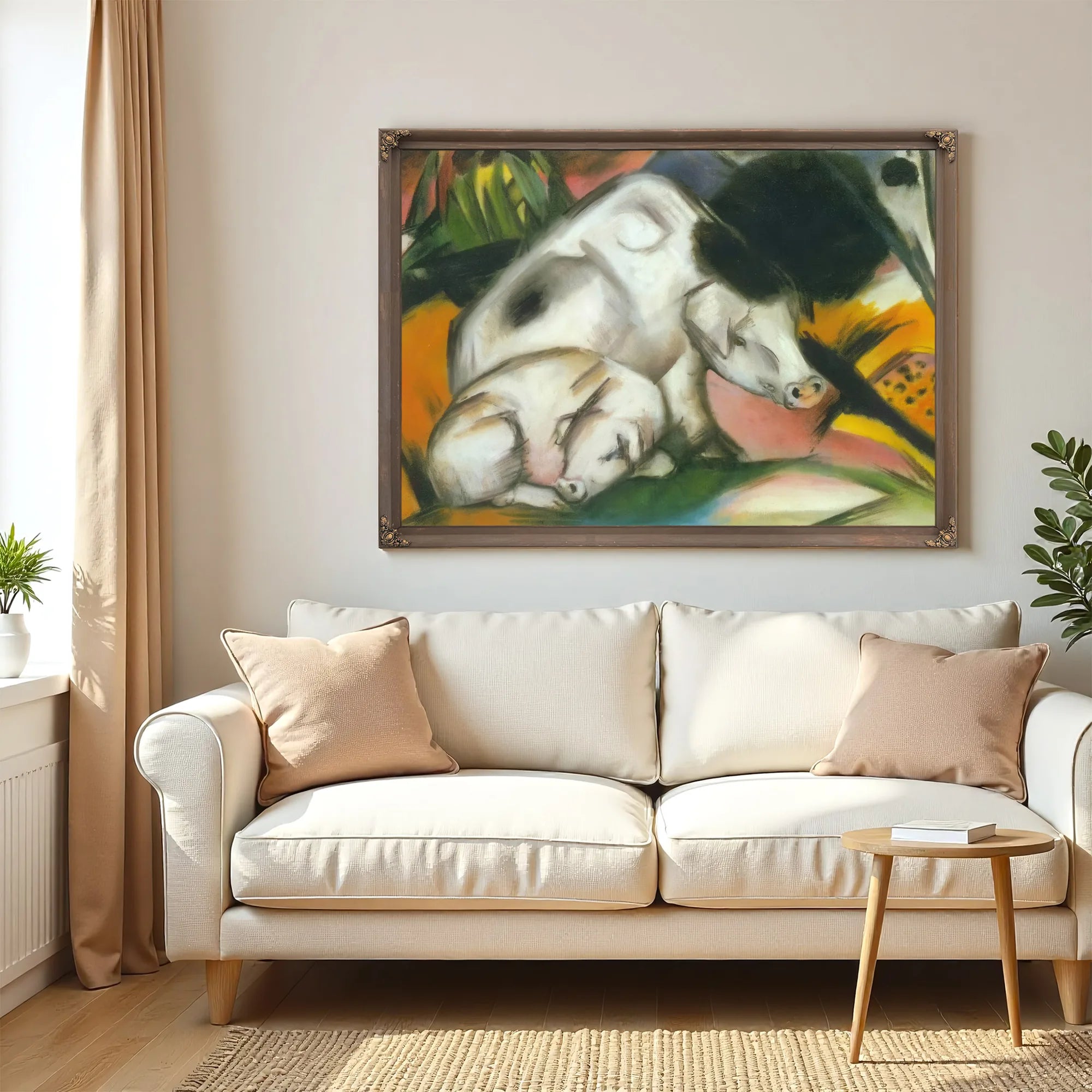 Pigs By Franz Marc Fine Art Print