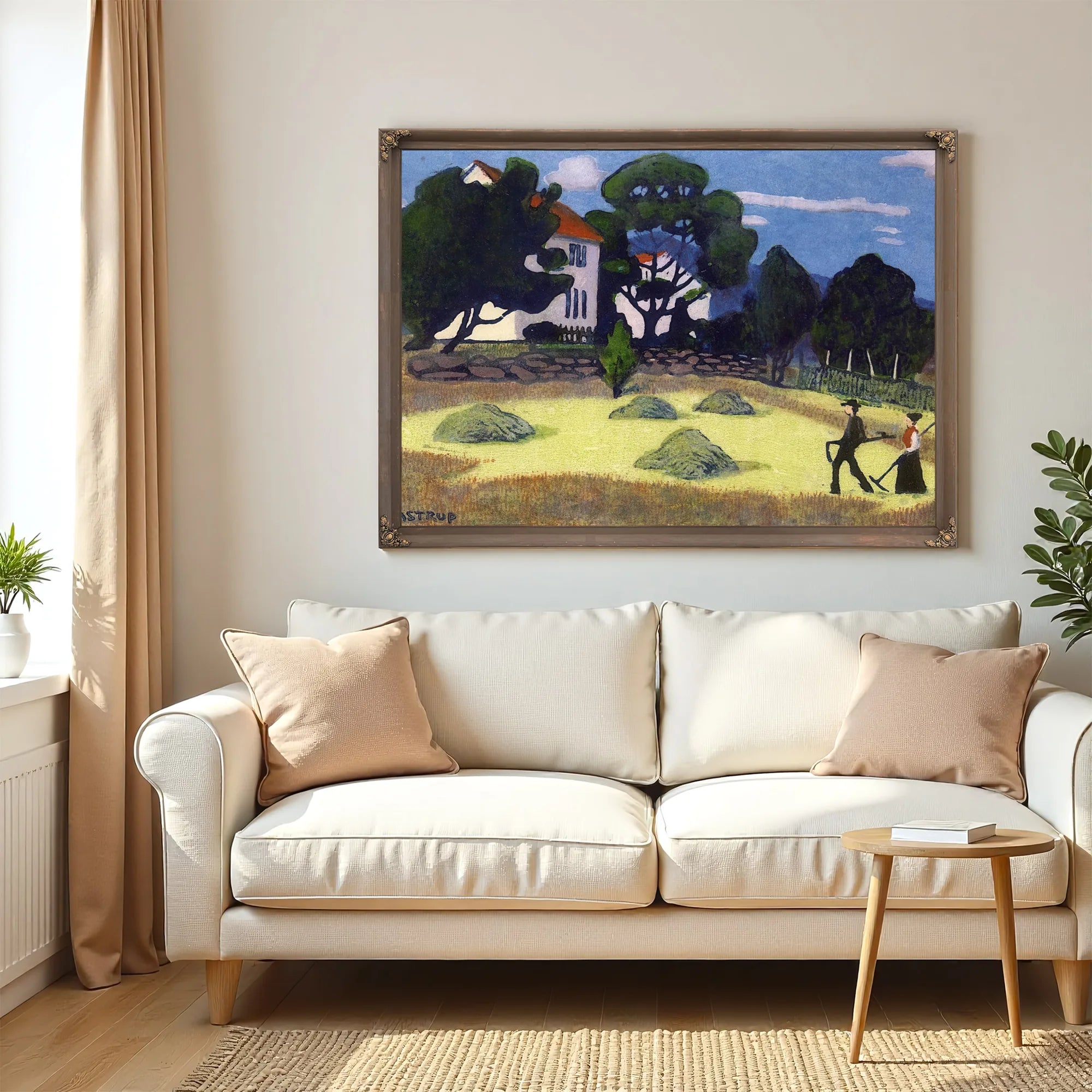 Home From Work 1 By Nicolai Astrup Fine Art Print