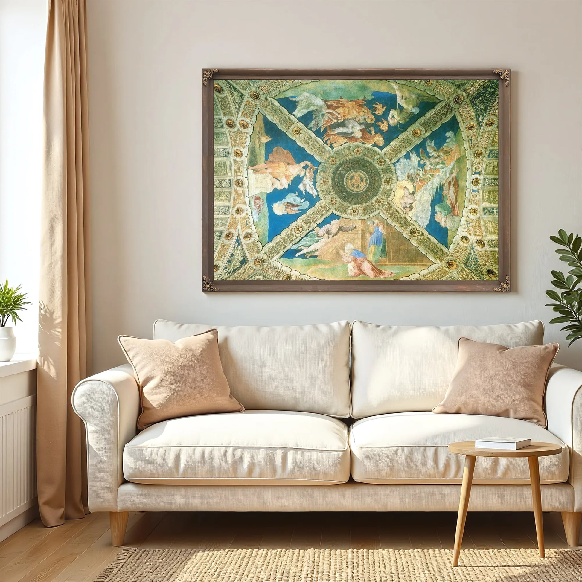 Ceiling Of The Stanza Di Eliodoro By Raphael Fine Art Print