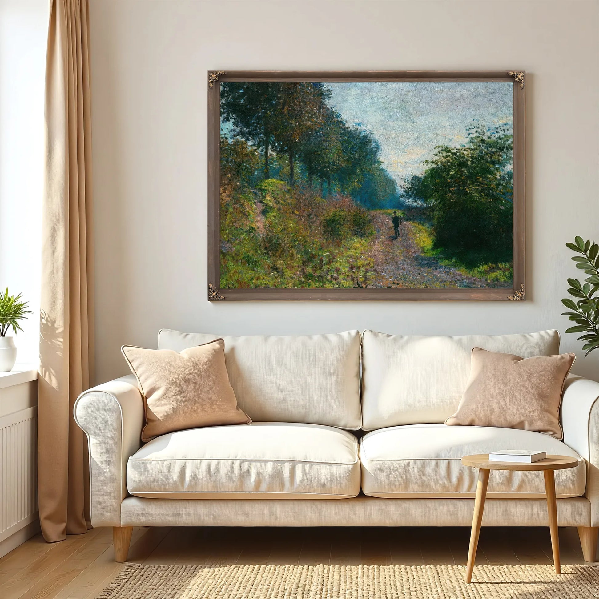 Sheltered Path By Claude Monet Fine Art Print