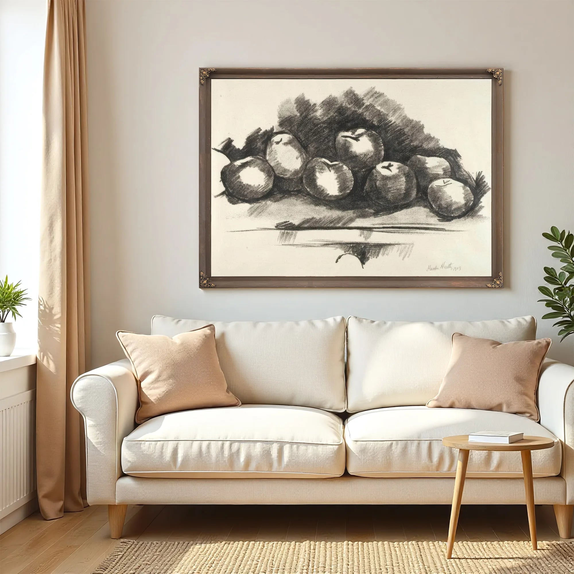 Apples On Table By Marsden Hartley Fine Art Print