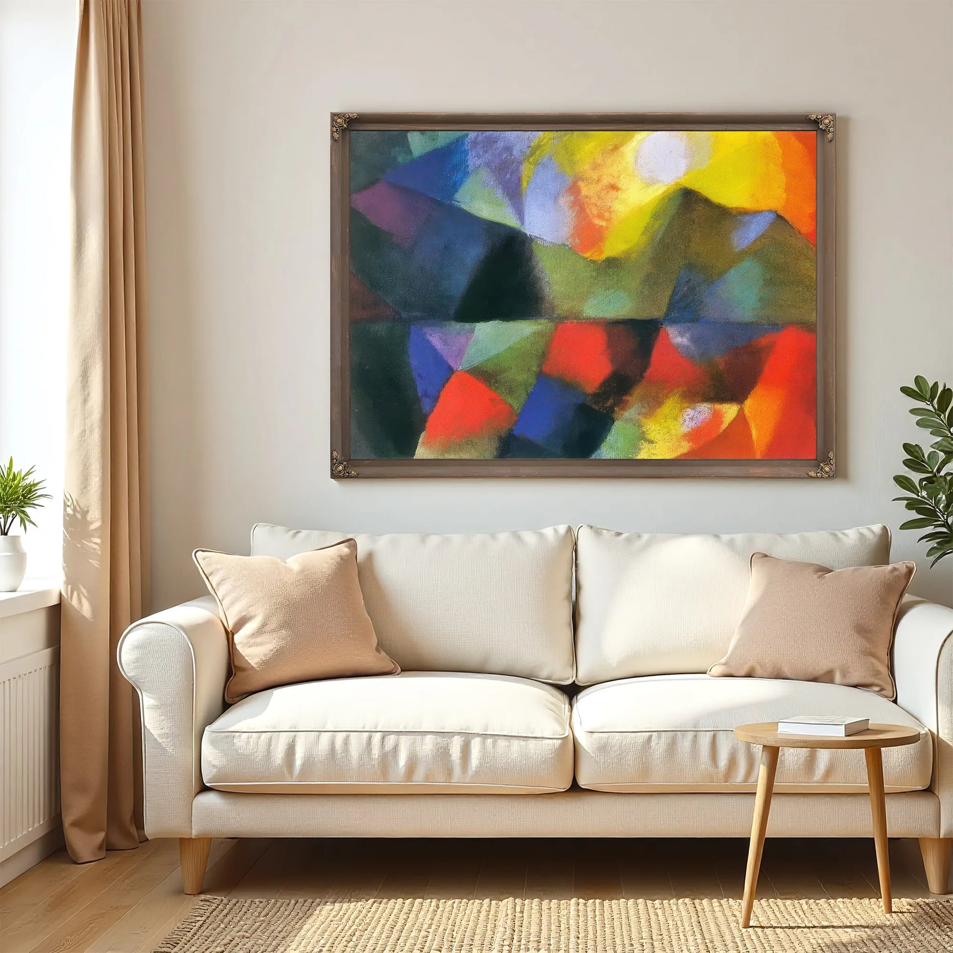 Coloured Composition (Lake Thun) By August Macke Fine Art Print
