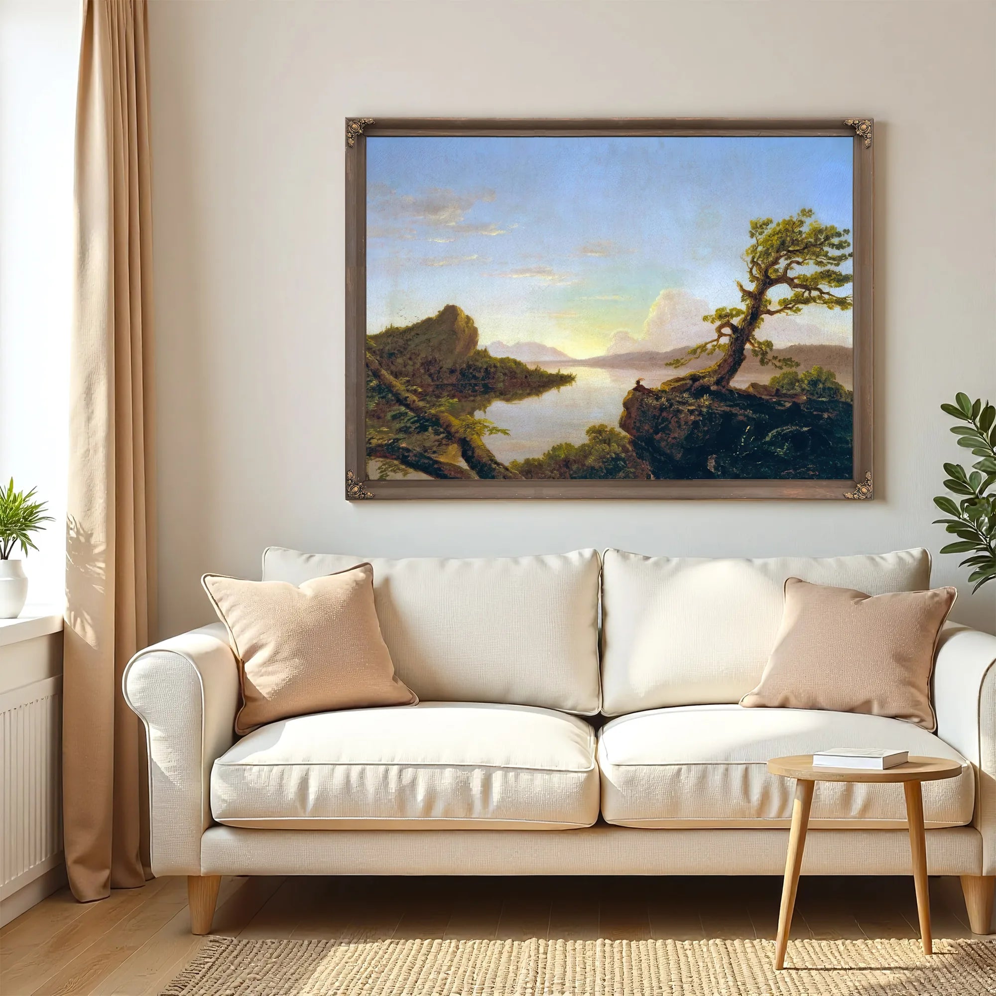 American Lake Scene By Thomas Cole Fine Art Print