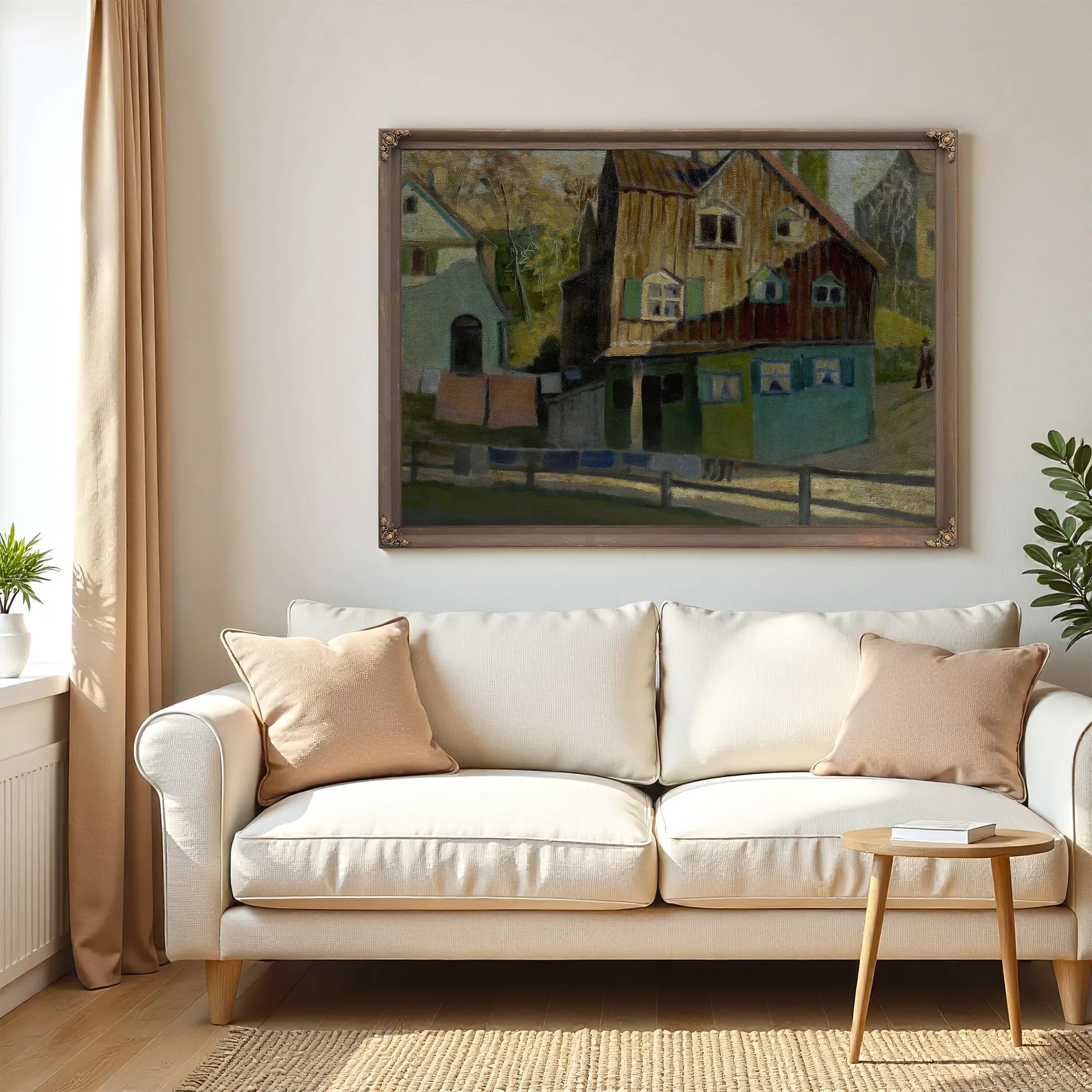 Red Bedding By Grant Wood Fine Art Print