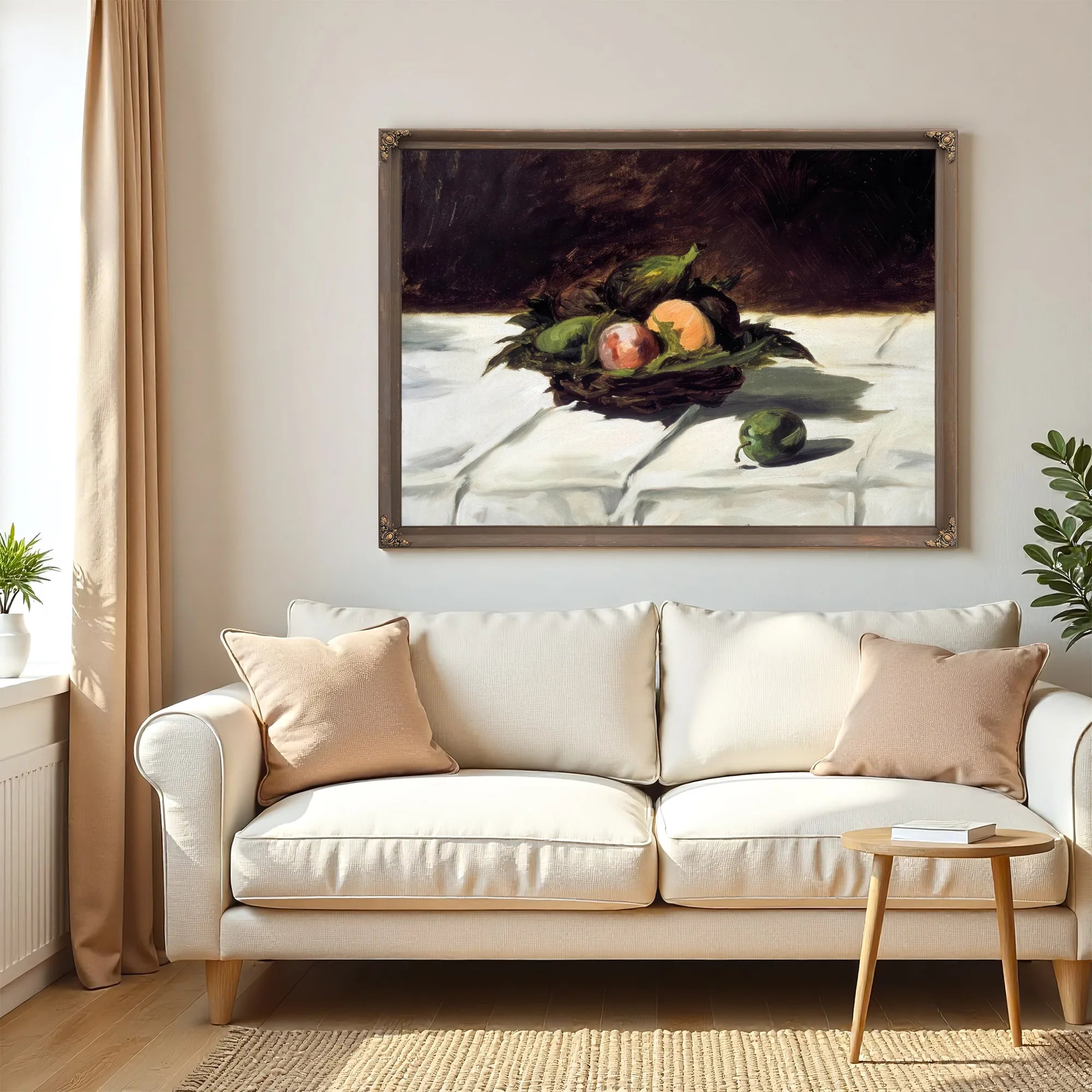 Basket Of Fruits By Edouard Manet Fine Art Print