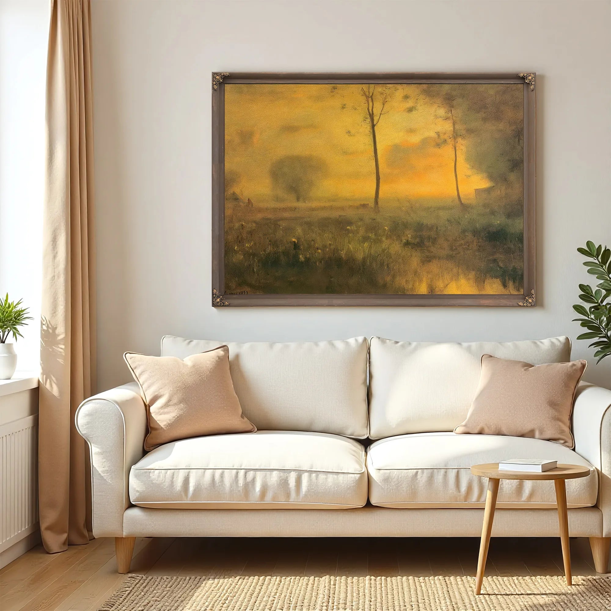Sunset At Montclair By George Inness Fine Art Print