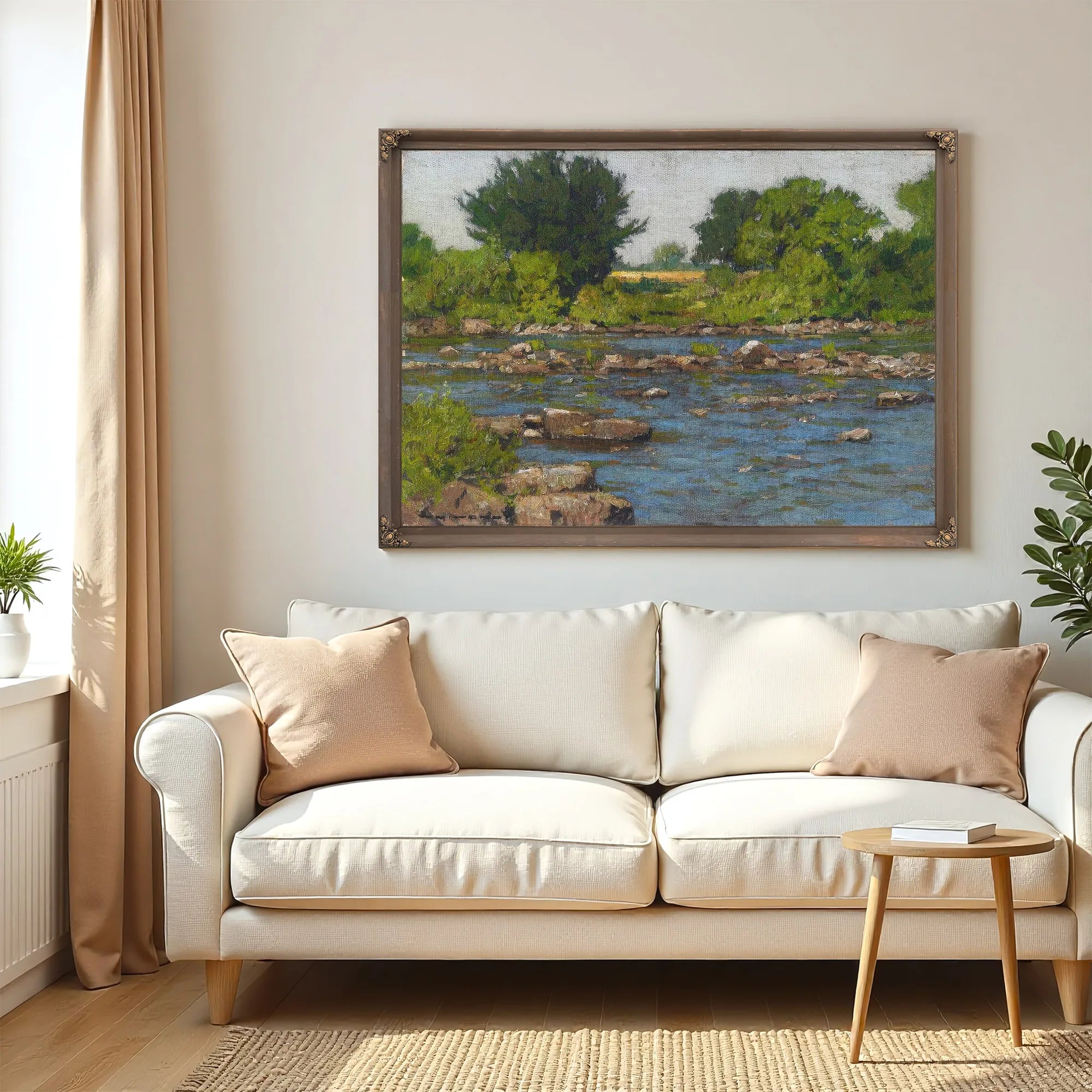 Edge Of A River By William Wendt Fine Art Print