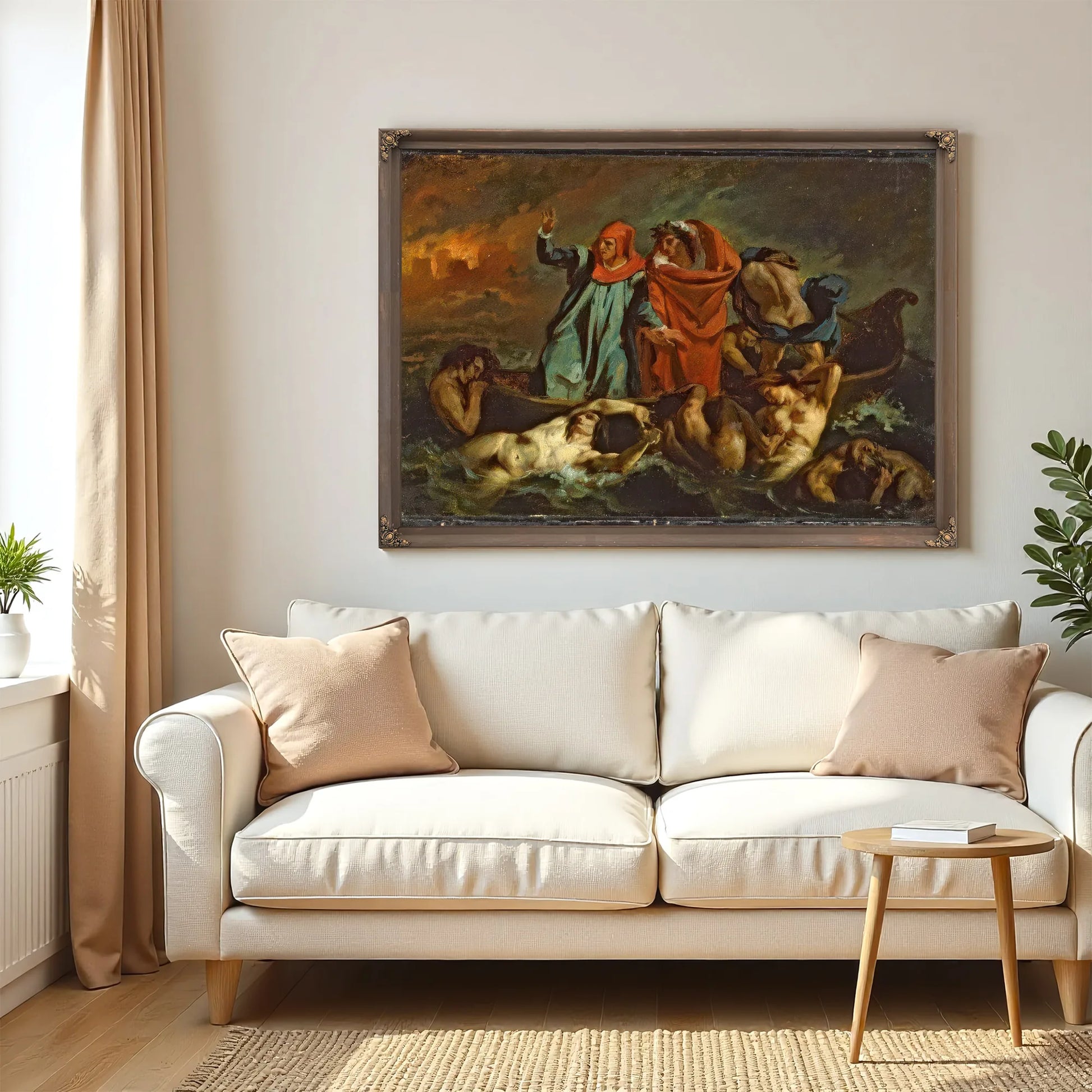 Dantes Bark By Eugene Delacroix Fine Art Print