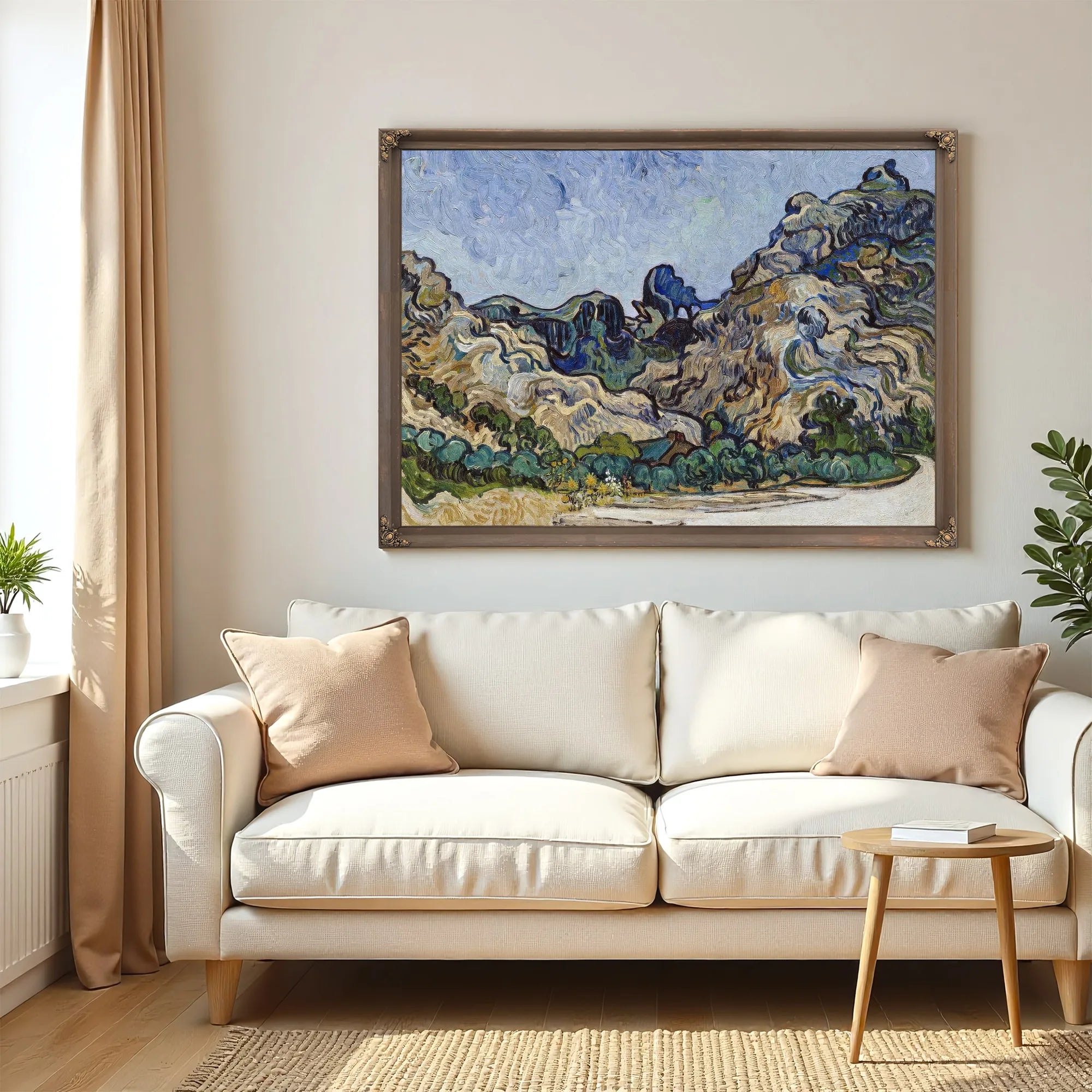 Mountains At Saint Remy (Montagnes A Saint Remy) By Vincent Van Gogh Fine Art Print