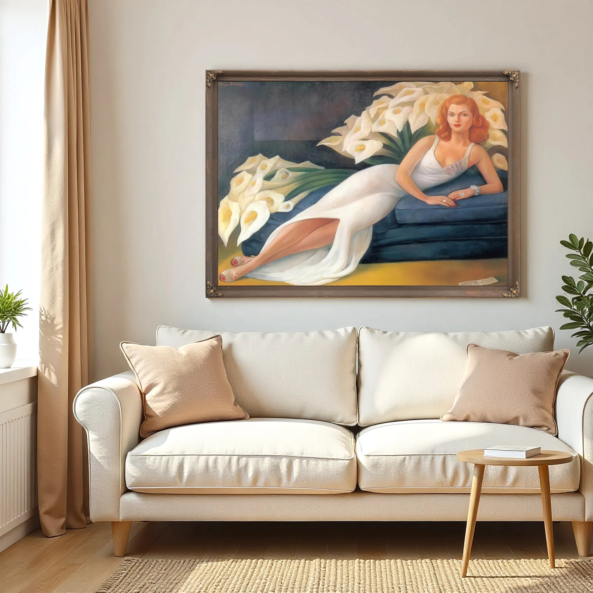 Portrait Of Cuca Bustamante By Diego Rivera Fine Art Print