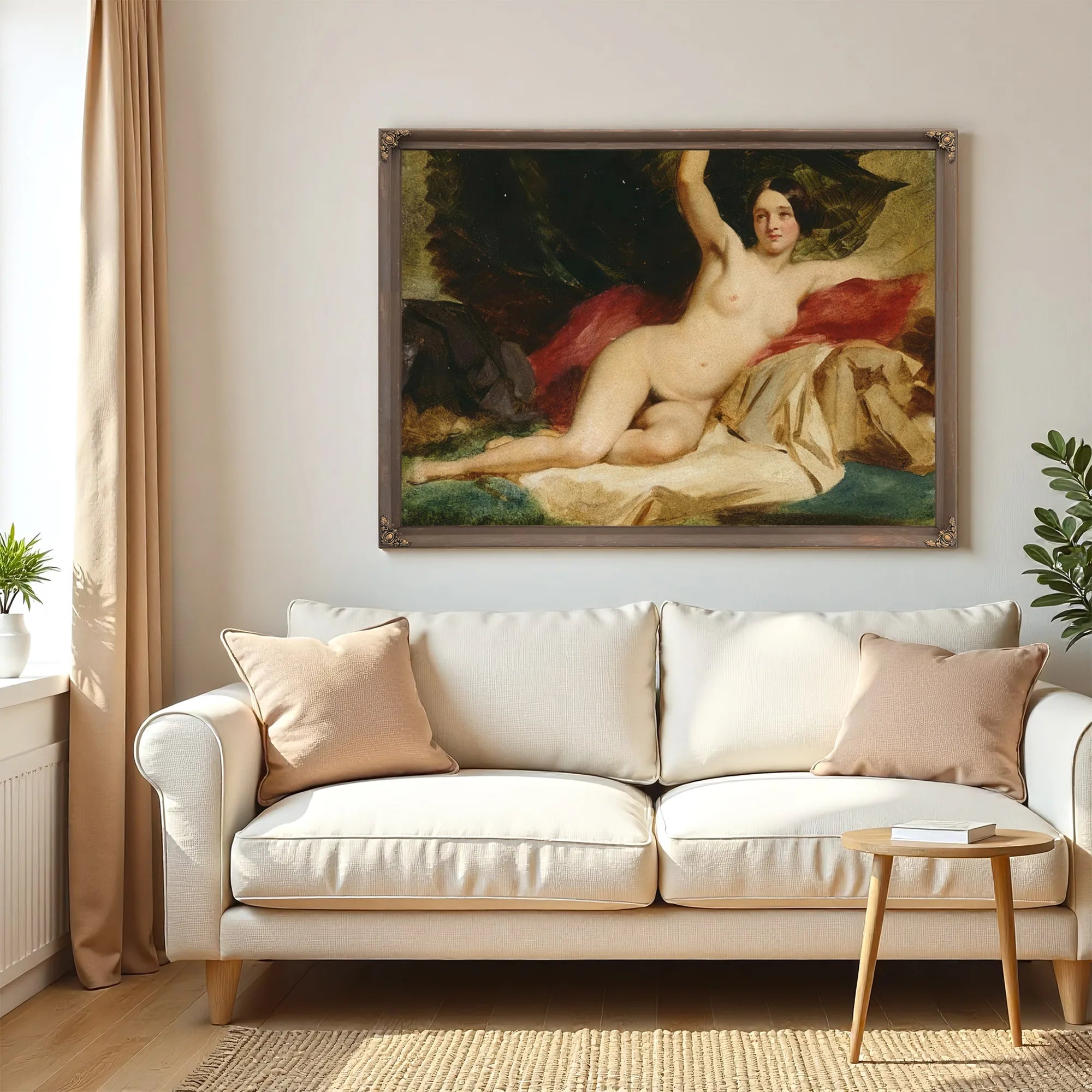 Female Nude In A Landscape By William Etty Fine Art Print