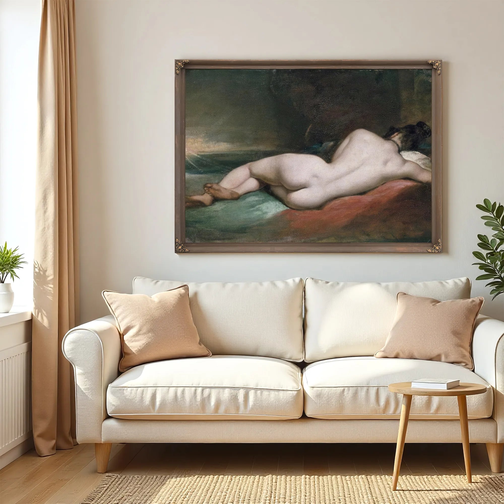 Nude Woman Reclining By William Etty Fine Art Print