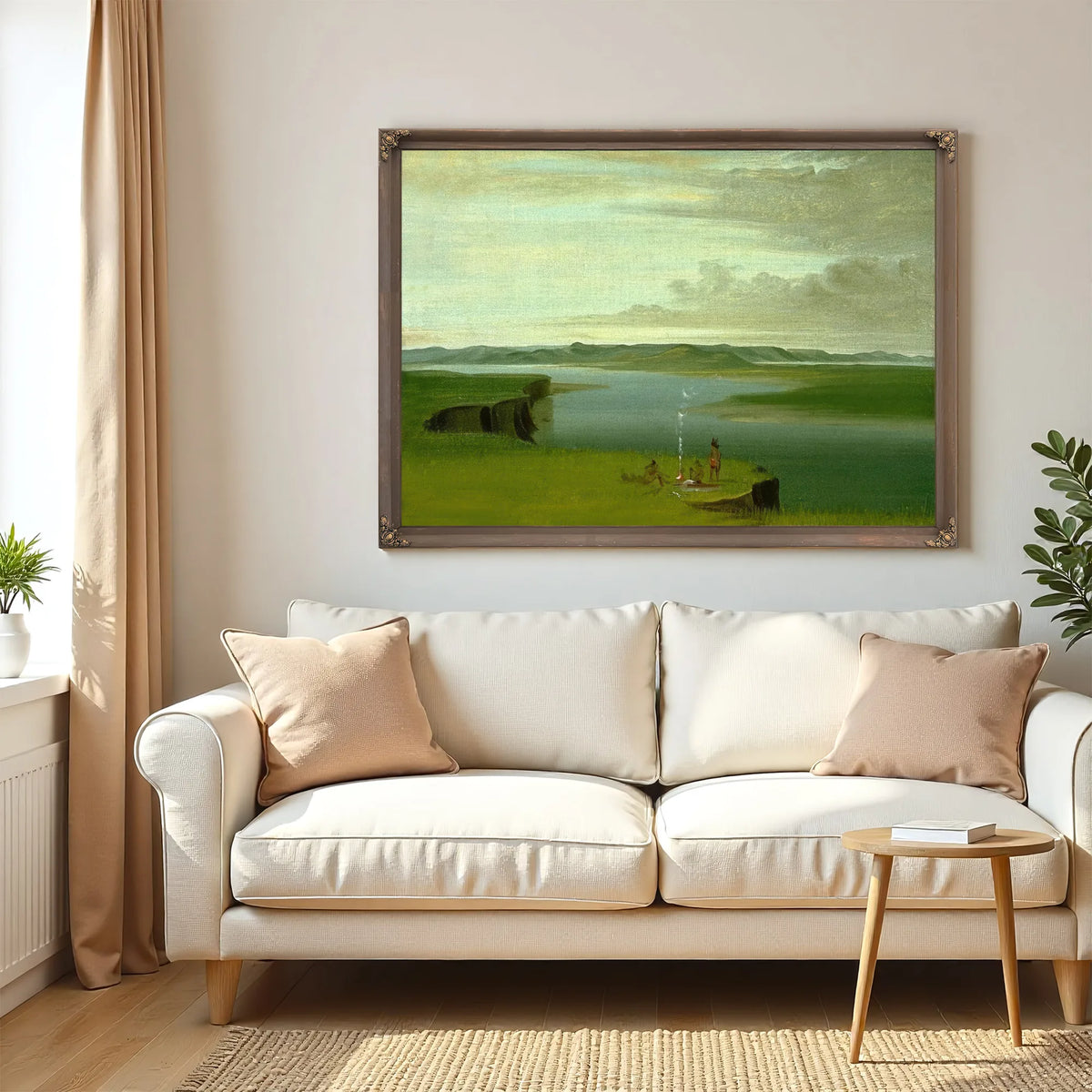 Prairie Bluffs At Sunrise, Near The Mouth Of The Yellowstone River By George Catlin Fine Art Print