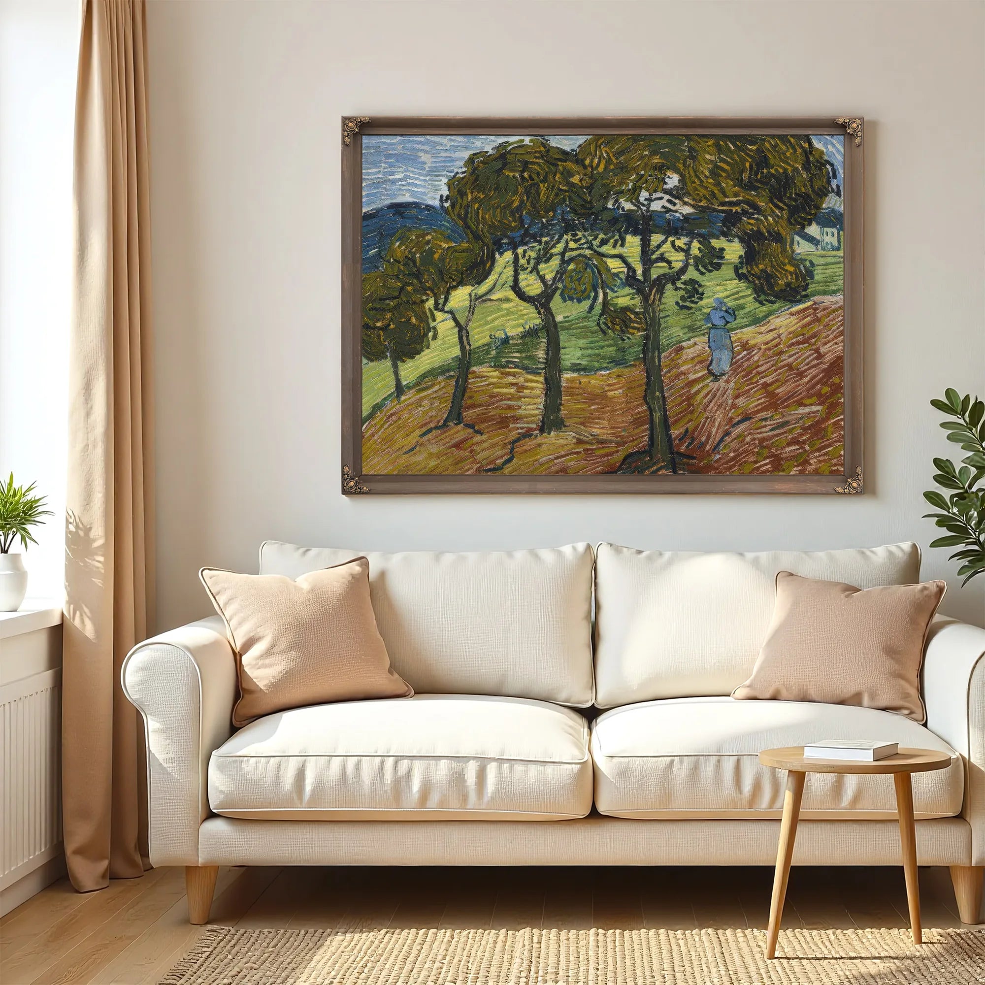 Landscape With Figures By Vincent Van Gogh Fine Art Print