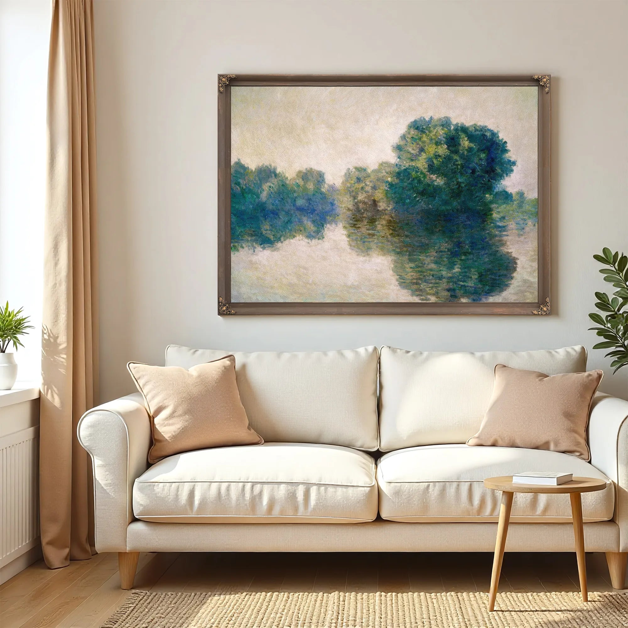 The Seine At Giverny By Claude Monet Fine Art Print