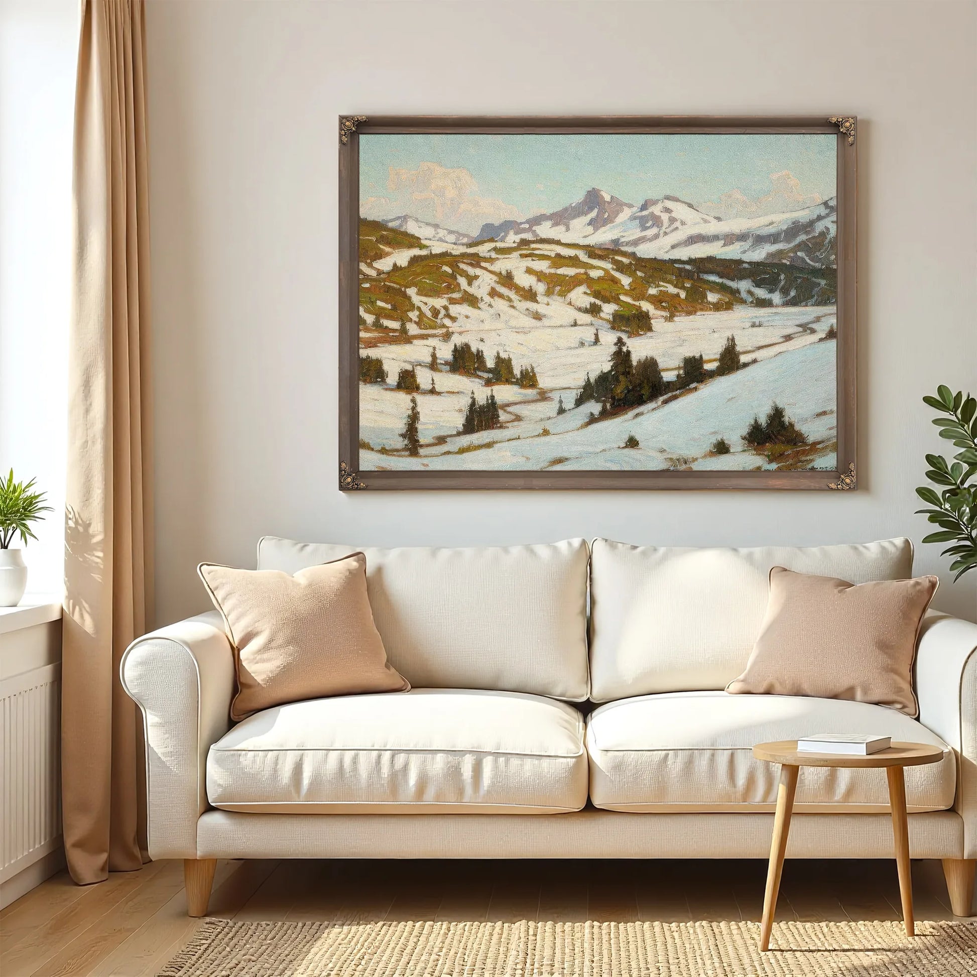 Winter Mt. Rainier Paradise Valley By William Wendt Fine Art Print