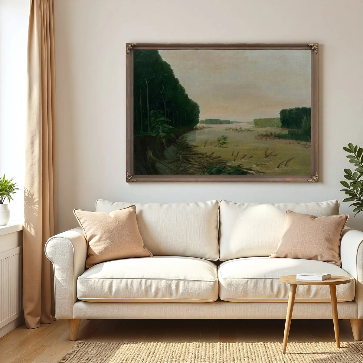 View On The Missouri, Alluvial Banks Falling In, 600 Miles Above St. Louis By George Catlin Fine Art Print