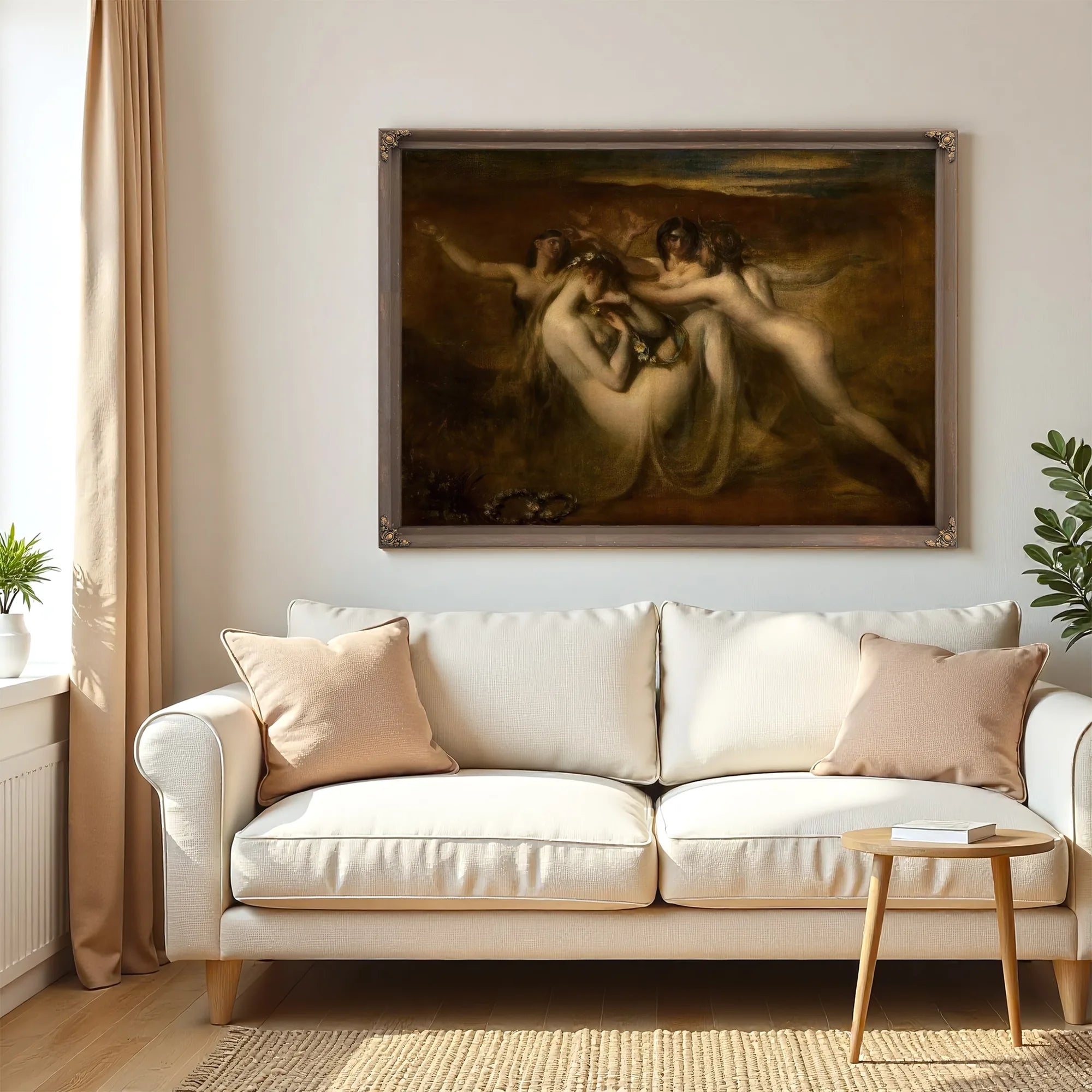 Sabrina And Her Nymphs By William Etty Fine Art Print