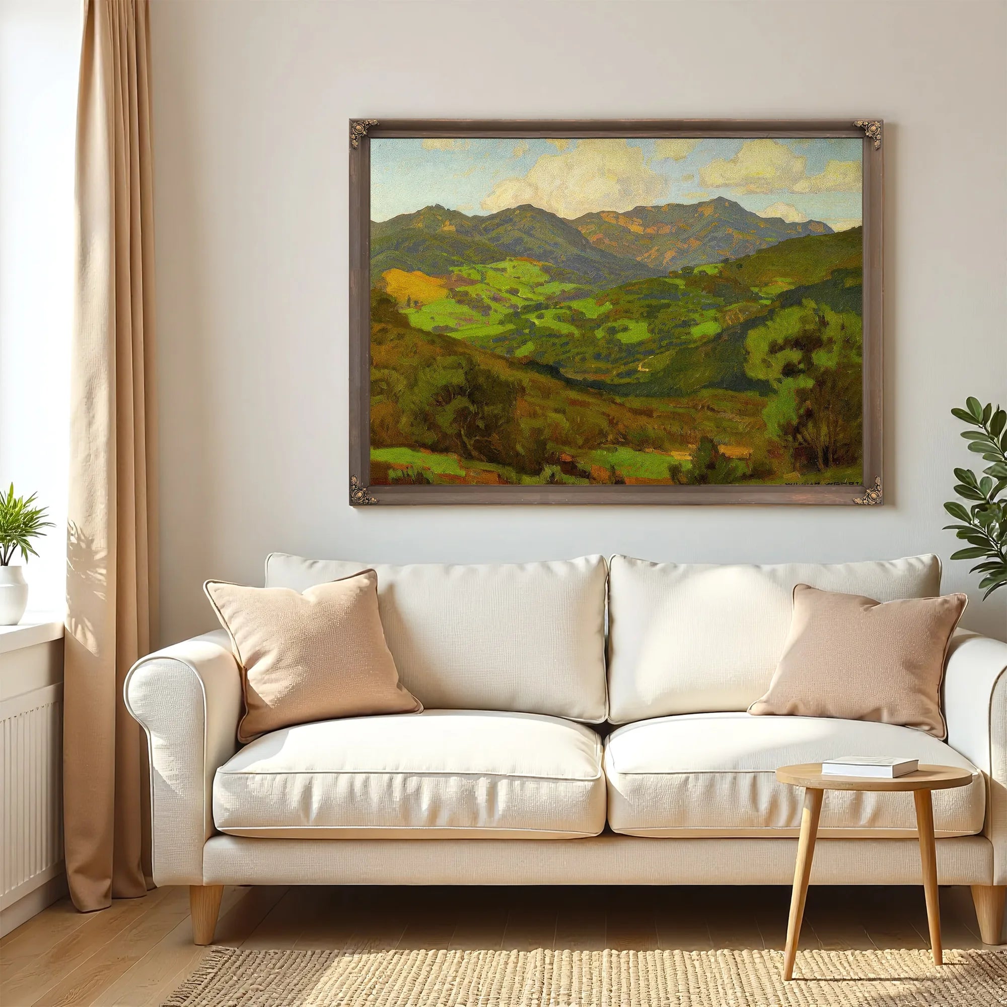 Converging Fields (Mountains Of Malibu) By William Wendt Fine Art Print